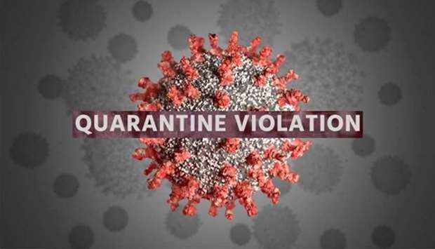 Five held for violating home quarantine rules