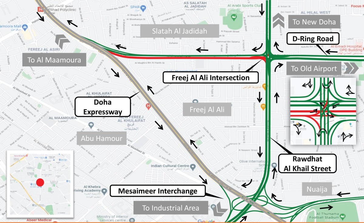 Overnight closure on D Ring Road for 3 days