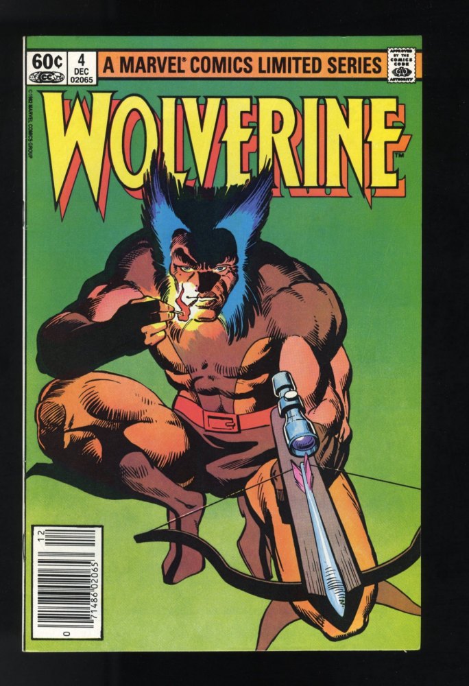 Wolverine #4 NM 9.4 Newsstand Variant Limited Series Frank Miller!