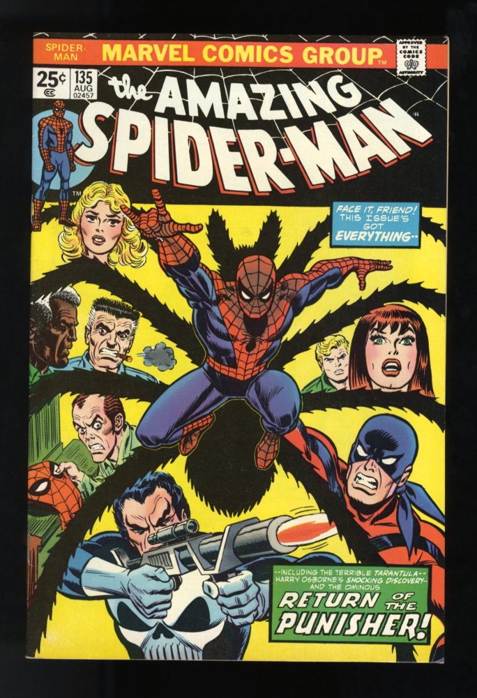Amazing Spider-Man #135 VF 8.0 Marvel Value Stamp Intact!