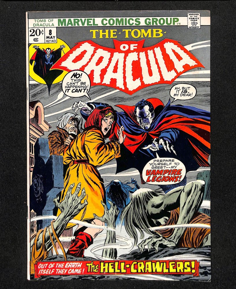 Tomb Of Dracula #8 FN/VF 7.0 The Hell-Crawlers! Vampire Legions! Gene Colan Art!