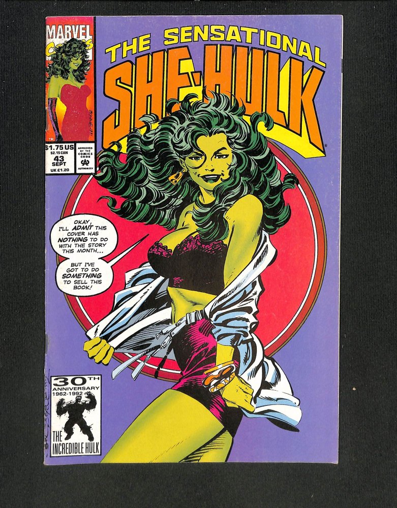 Sensational She-Hulk #43 John Byrne Lingerie Cover!