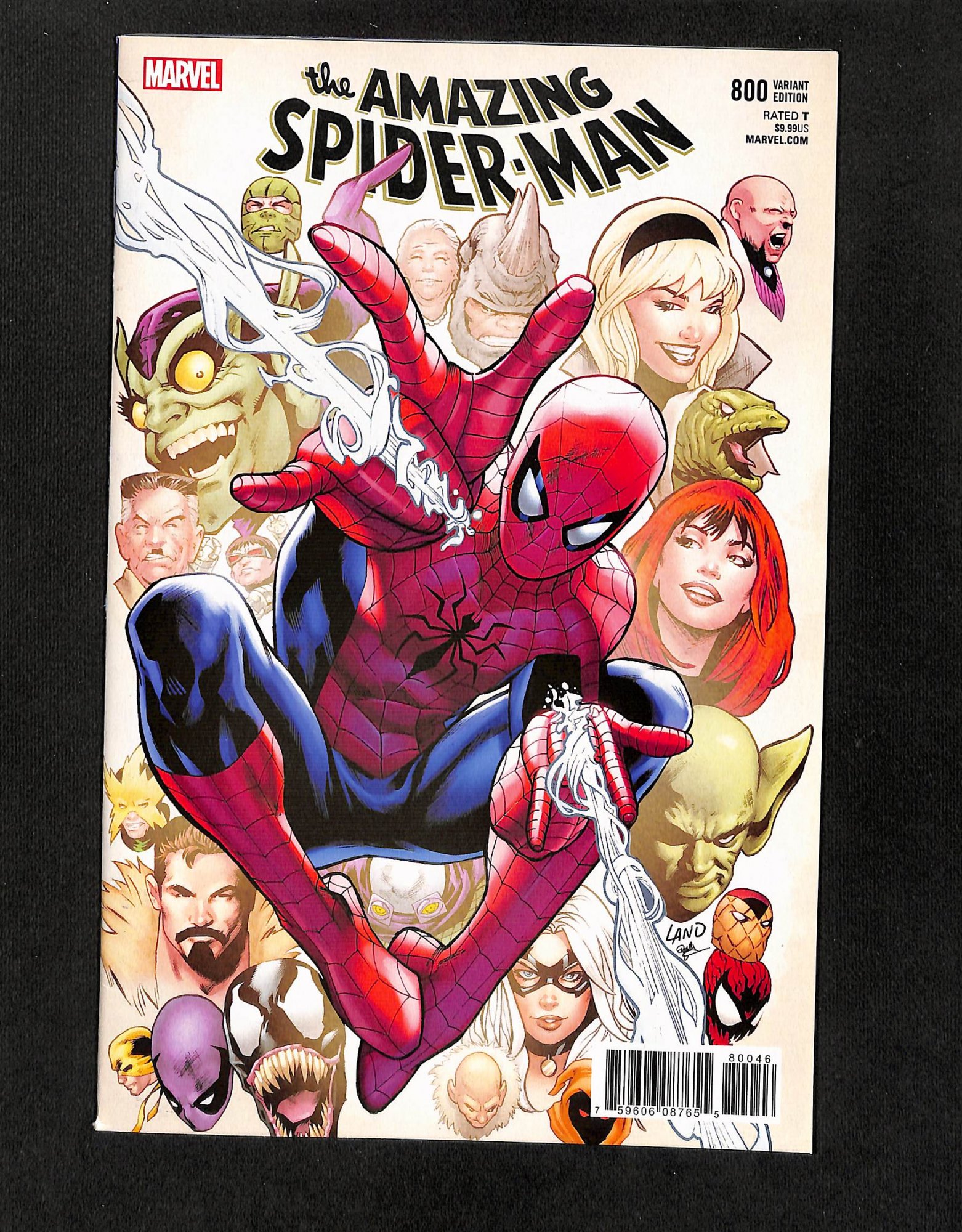 Amazing Spider-Man #800 Cover G Variant Greg Land