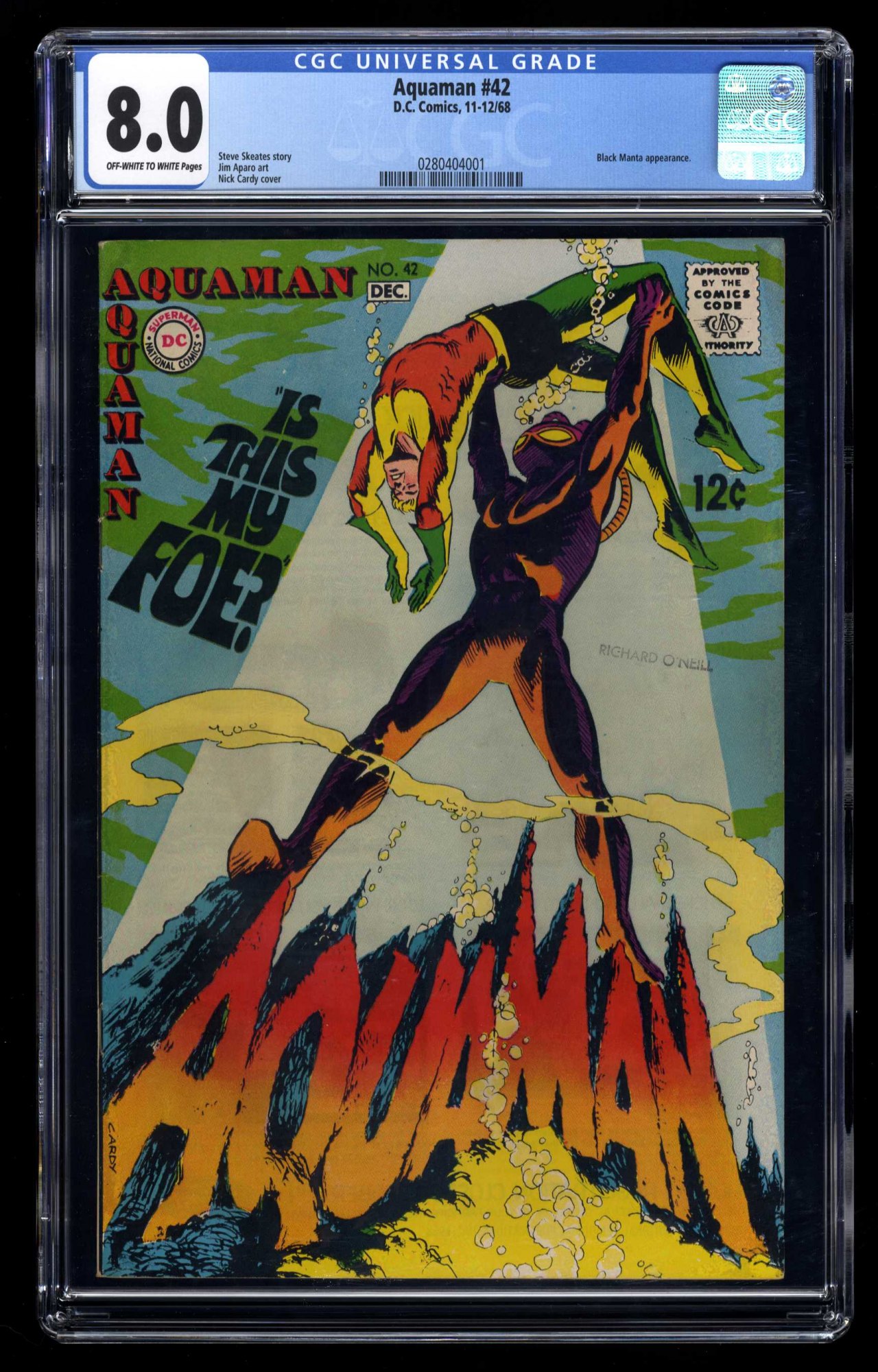 Aquaman #42 CGC VF 8.0 2nd Appearance Black Manta! | Buy Comics
