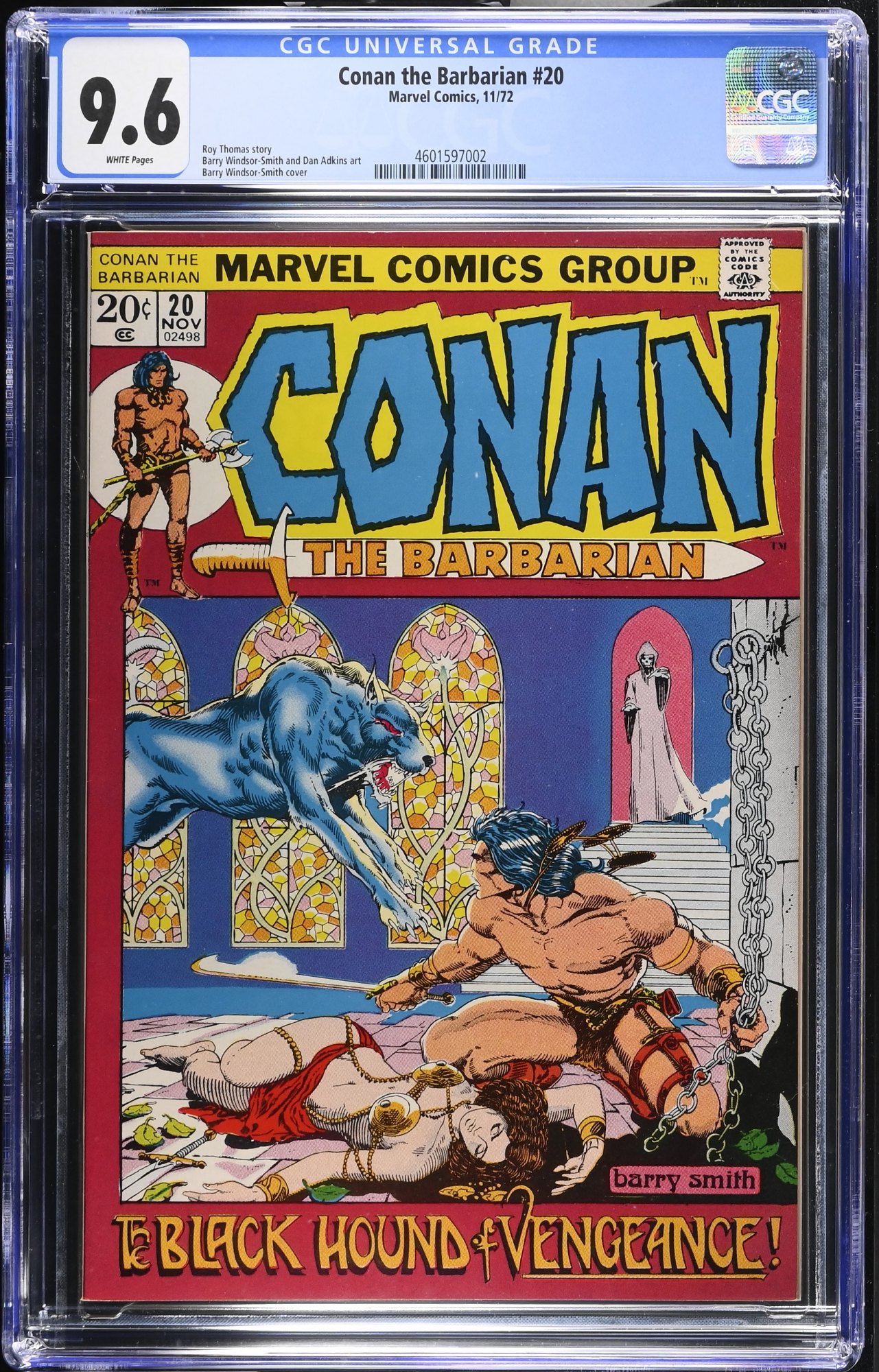 Image: Conan The Barbarian #20 CGC NM+ 9.6 White Pages