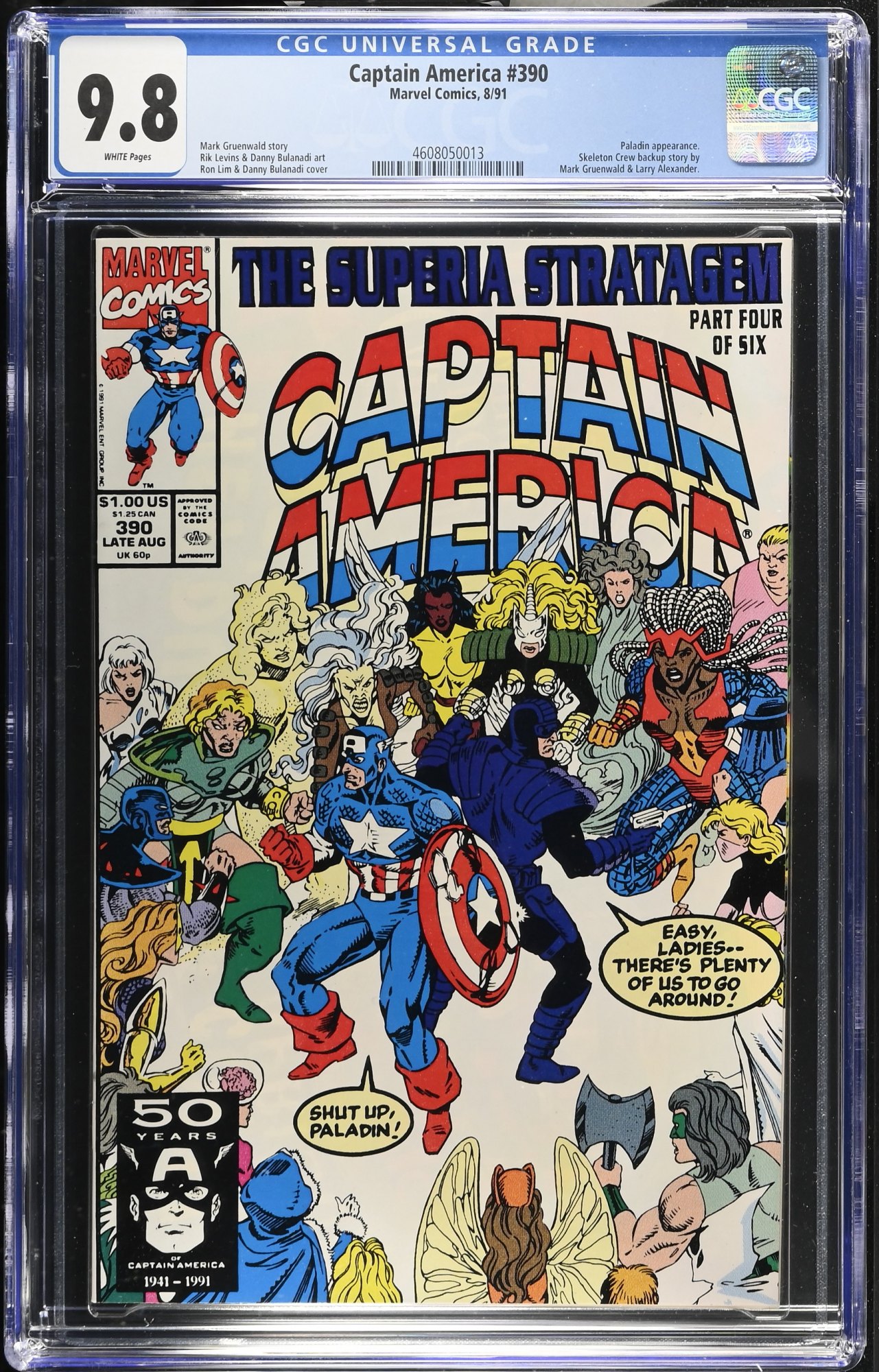 Image: Captain America #390 CGC NM/M 9.8 White Pages