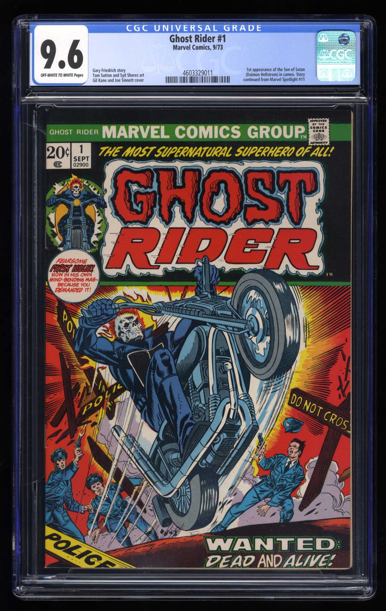 Image: Ghost Rider (1973) #1 CGC NM+ 9.6 1st Appearance Son of Satan!