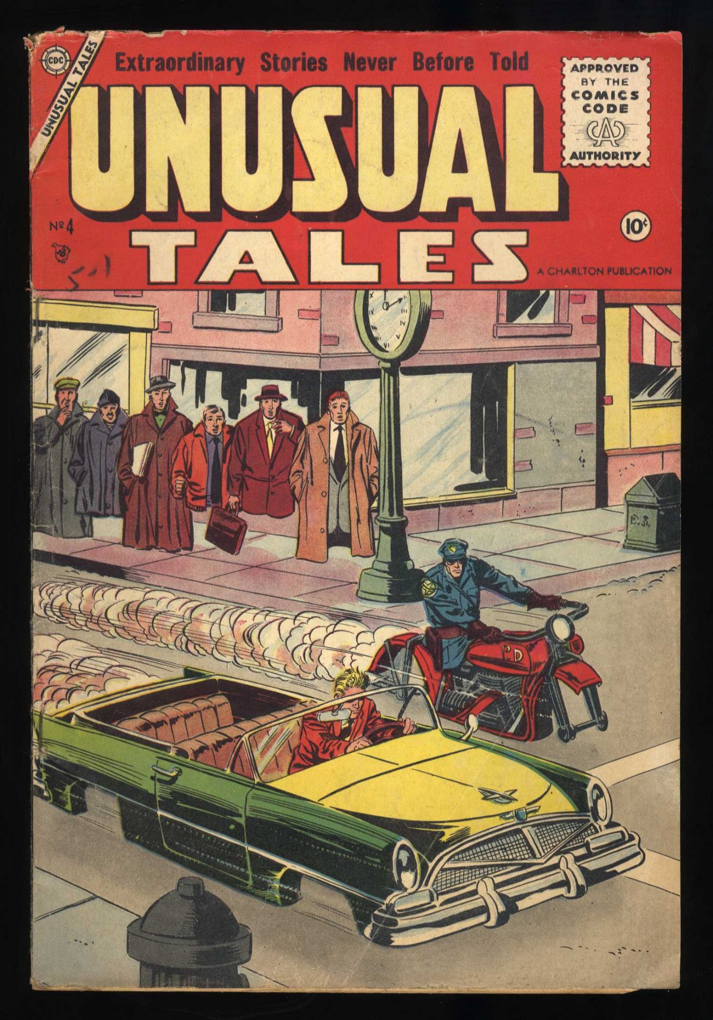 Image: Unusual Tales #4 VG+ 4.5 Bill Molno / Vince Alascia Cover!