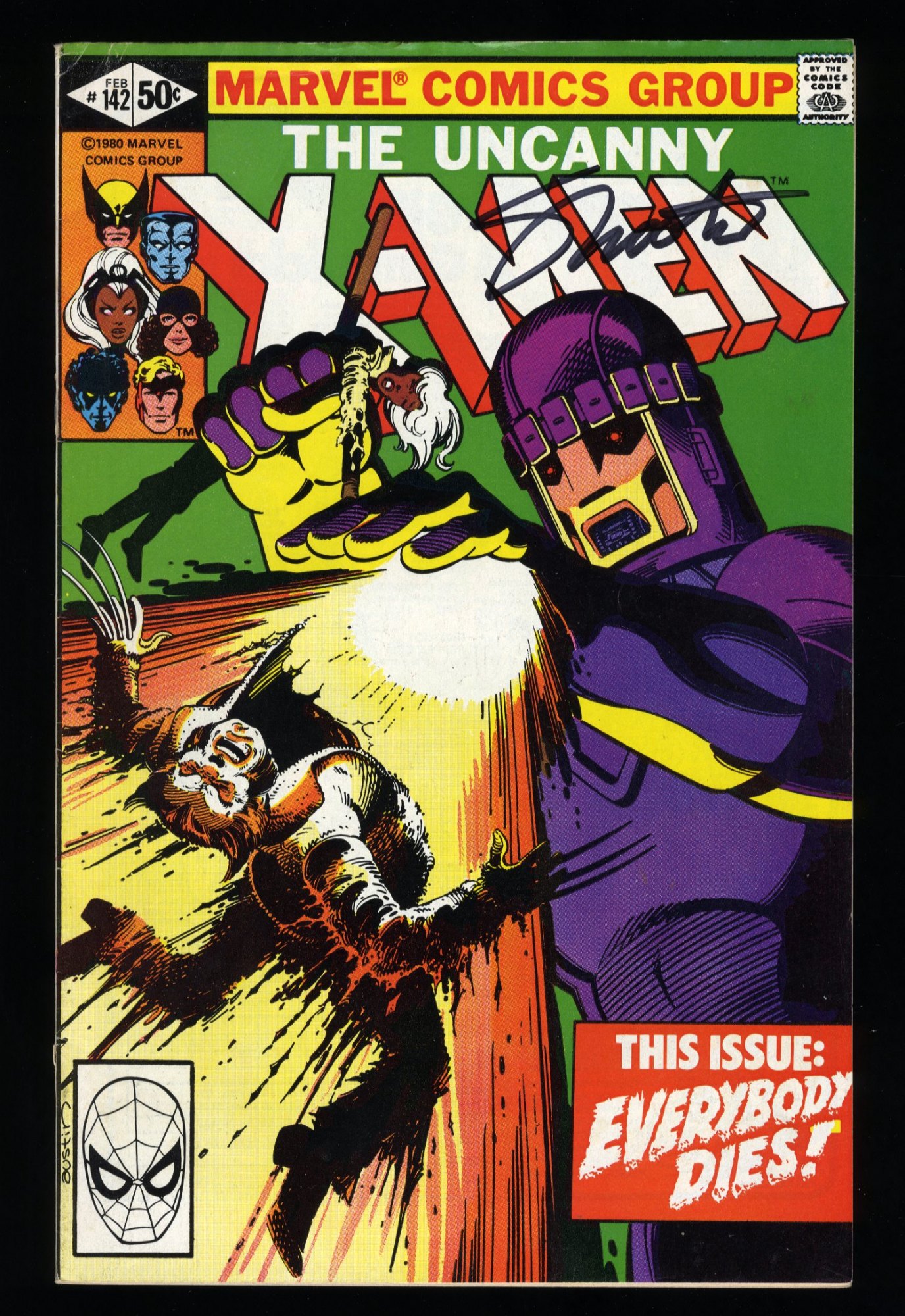 Uncanny X-Men #142 FN+ 6.5 Signed by Jim Shooter! Days of Future