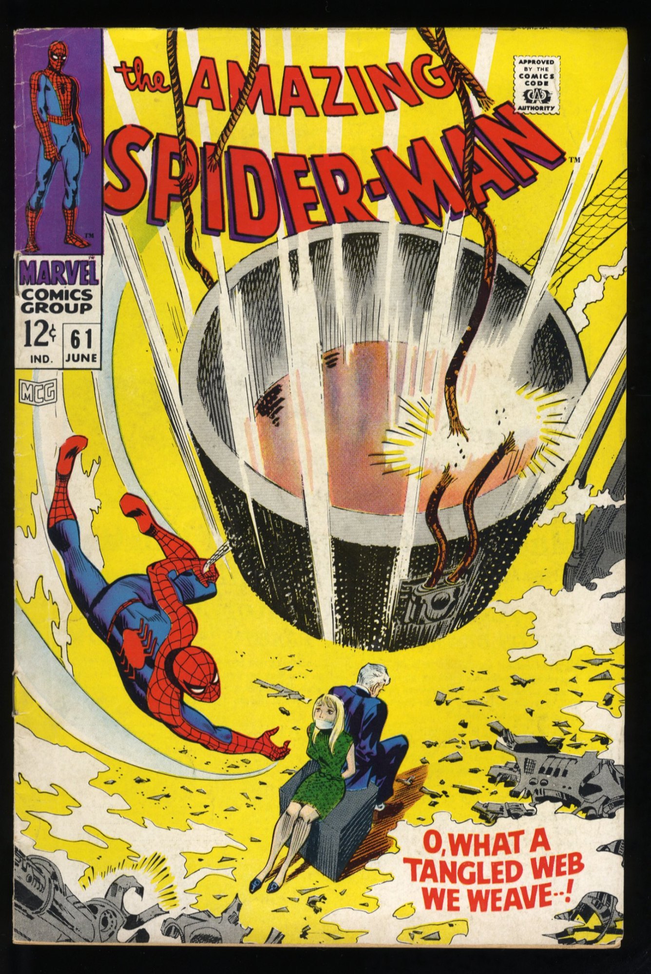 Image: Amazing Spider-Man #61 VG/FN 5.0 1st Gwen Stacy Cover Appearance!