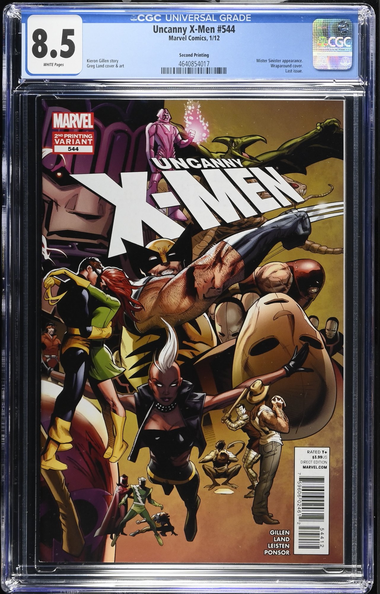Image: Uncanny X-Men #544 CGC VF+ 8.5 White Pages 2nd Print Final Issue!