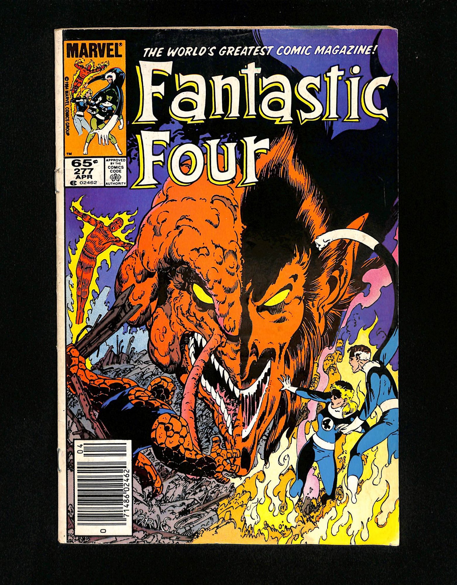 Fantastic Four #277 Newsstand Variant Mephisto Vs. Franklin Richards!