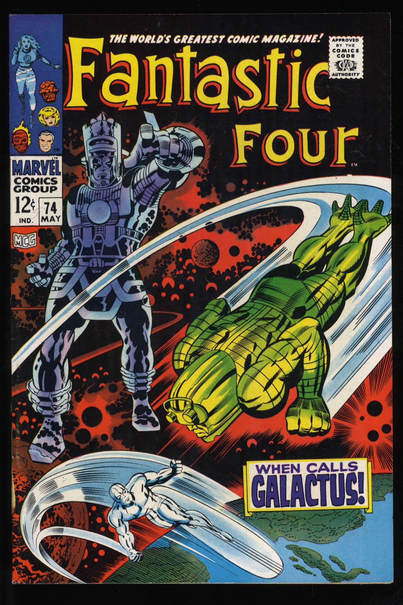 Image: Fantastic Four #74 VF+ 8.5 Galactus and Silver Surfer Appearance!