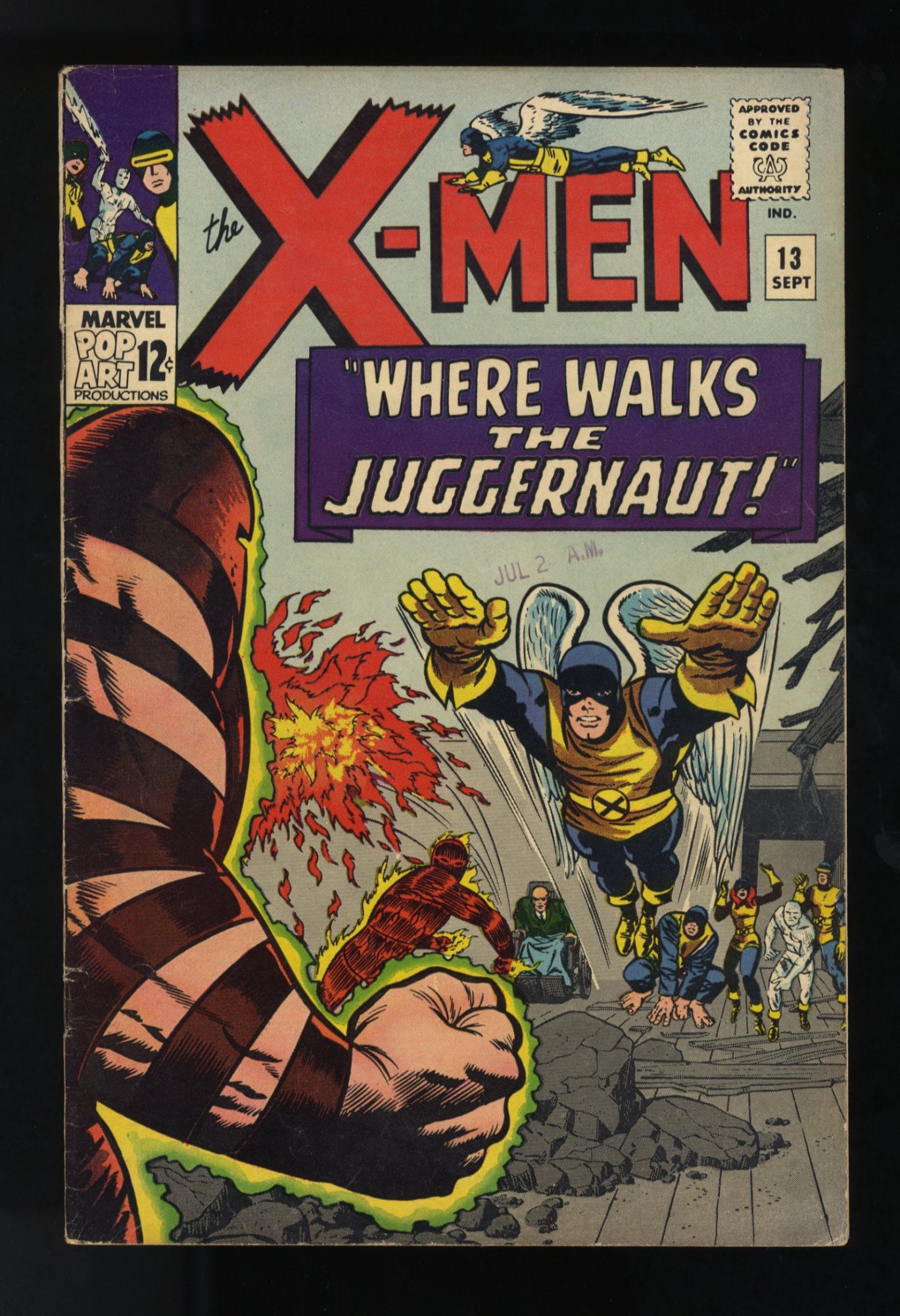 Image: X-Men #13 FN/VF 7.0 2nd Appearance Juggernaut! Human Torch! Stan Lee!