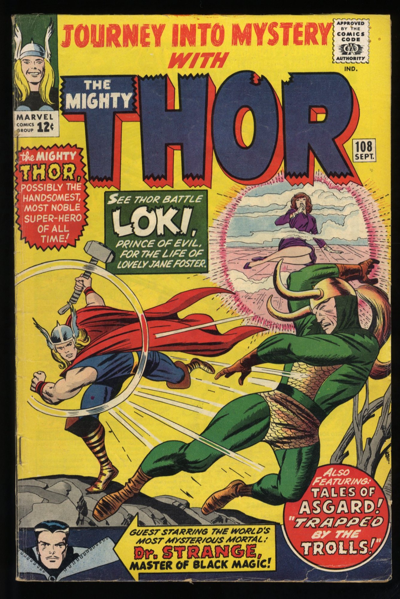 Image: Journey Into Mystery #108 VG/FN 5.0 Thor Loki Doctor Strange!