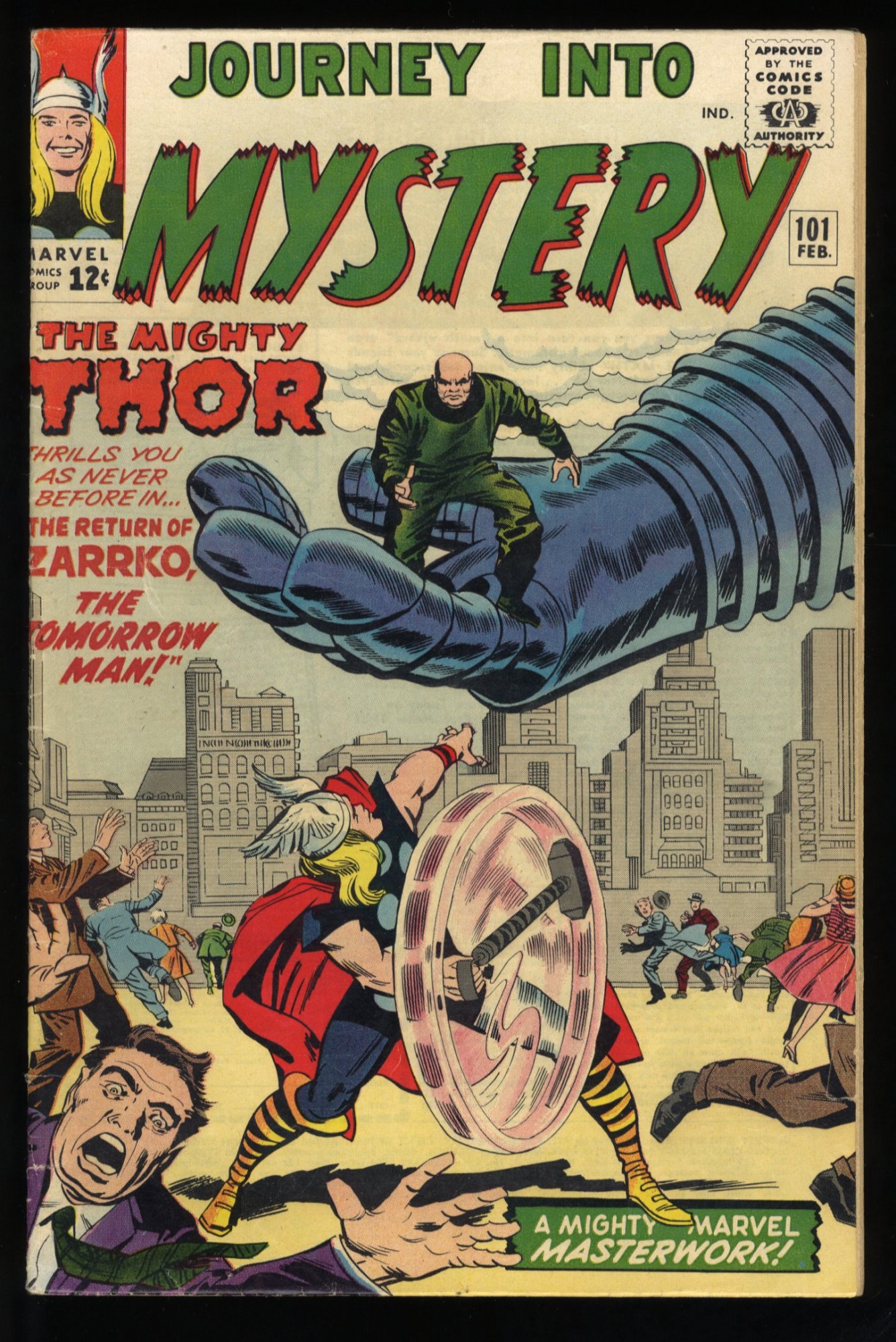 Image: Journey Into Mystery #101 FN+ 6.5 Thor Zarrko The Tomorrow Man!