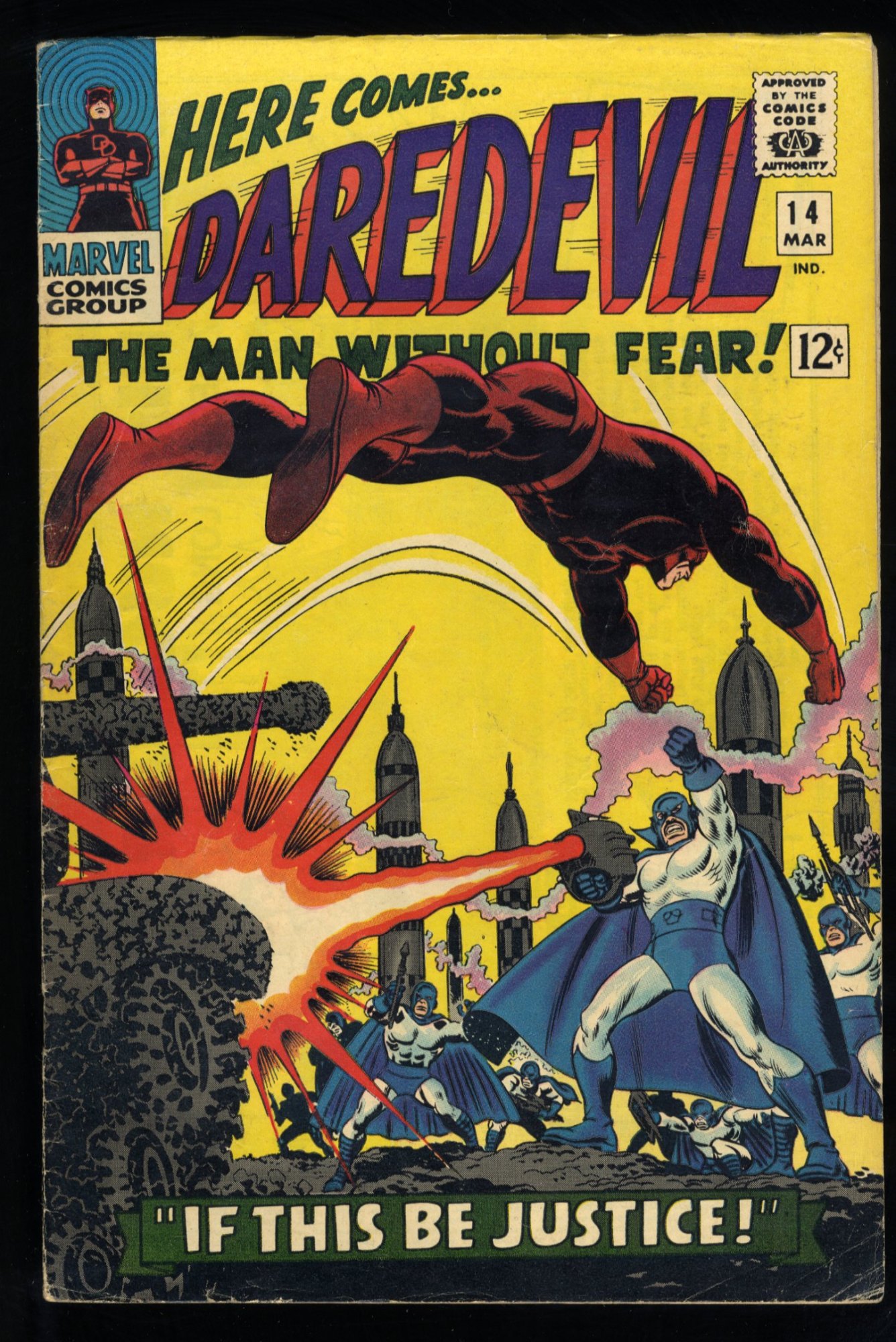 Image: Daredevil #14 FN+ 6.5 Ka-Zar and Plunderer Appearance Romita Art!