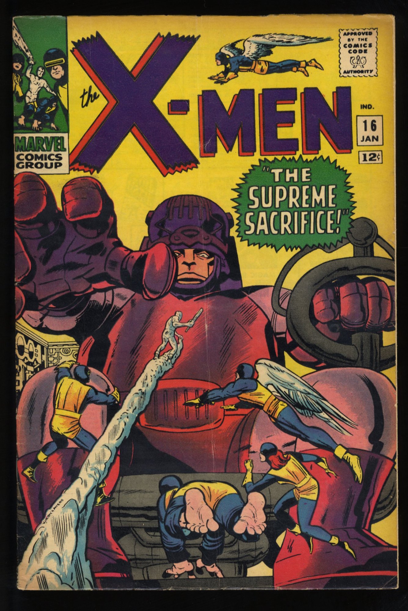 Image: X-Men #16 VG+ 4.5 3rd Appearance Sentinels! Stan Lee! Jack Kirby Art!