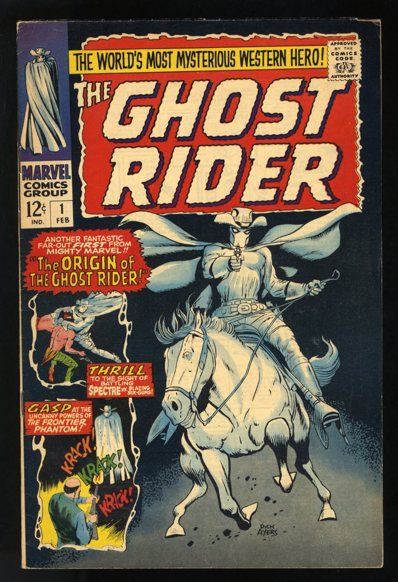 Image: Ghost Rider (1967) #1 FN/VF 7.0 Origin 1st Appearance Carter Slade!