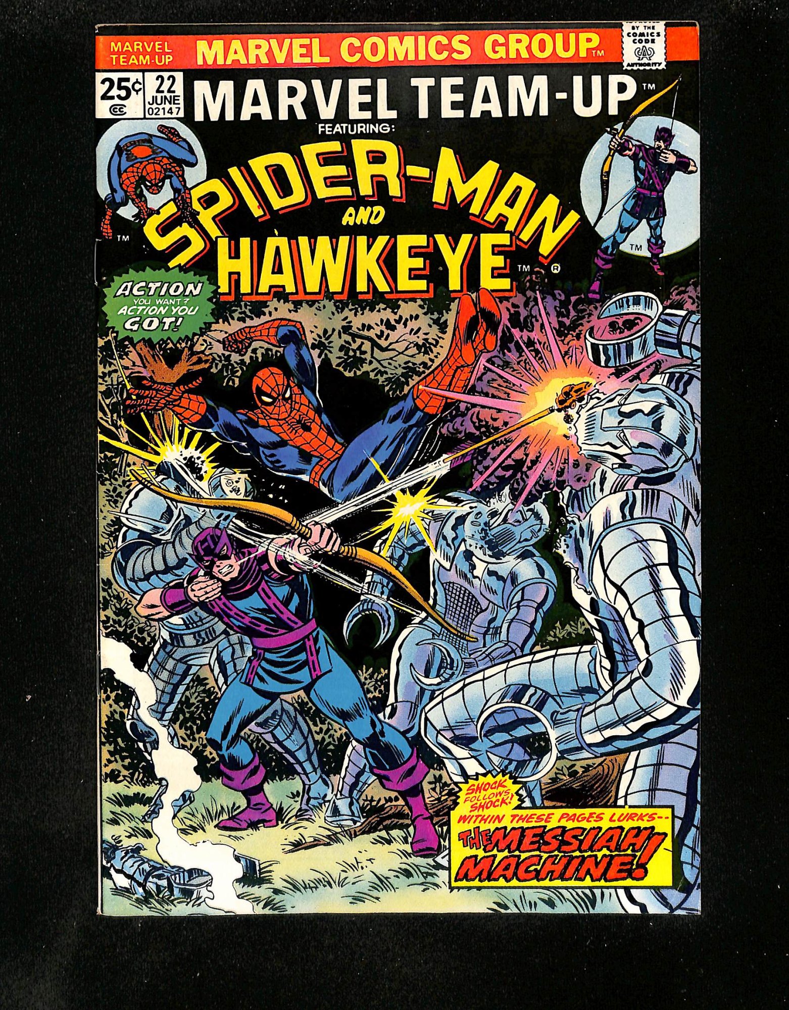 Image: Marvel Team-Up #22 VF+ 8.5 Spider-Man Hawkeye!