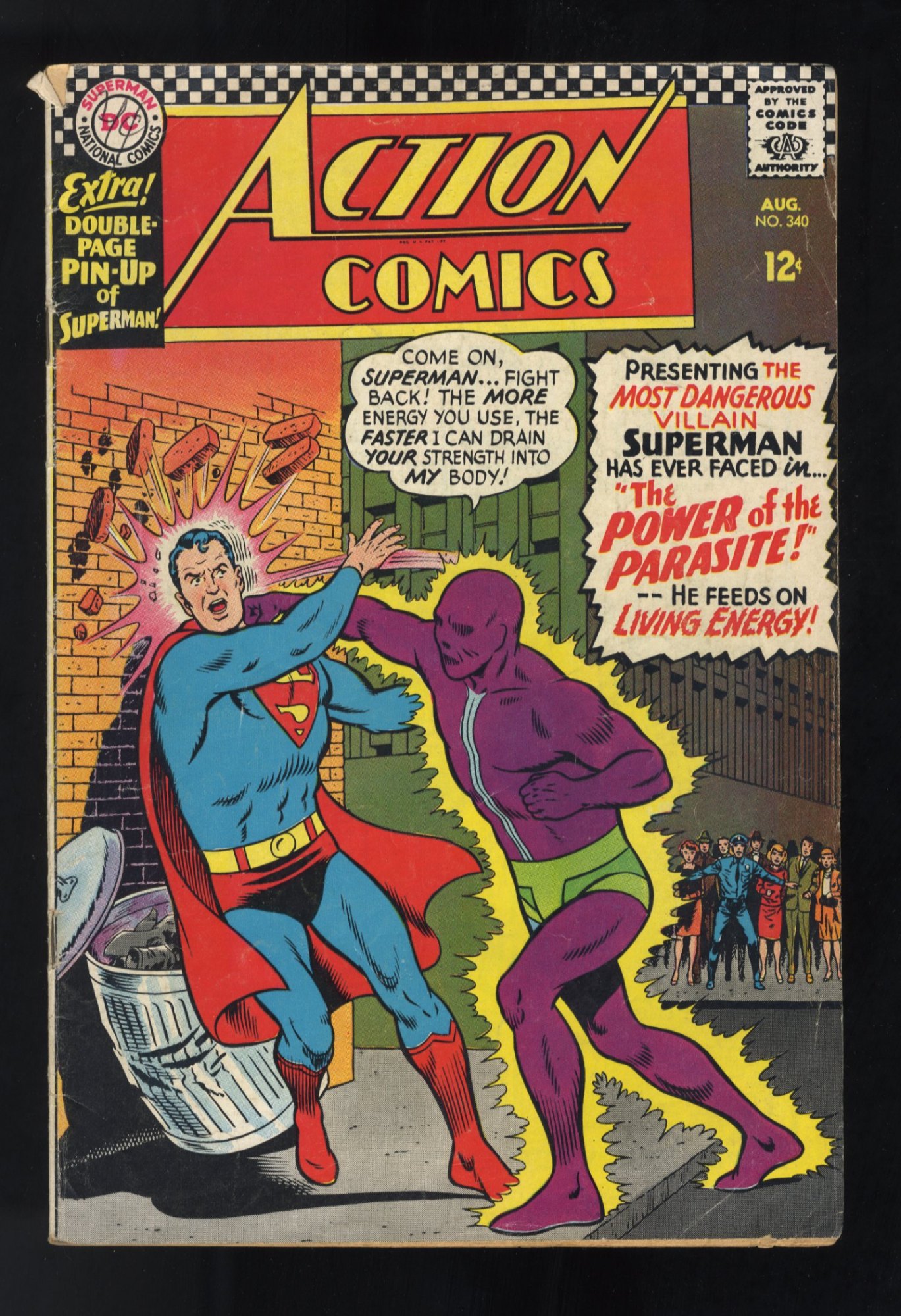 Action Comics #340 FN- 5.5 Origin and 1st Appearance Parasite!