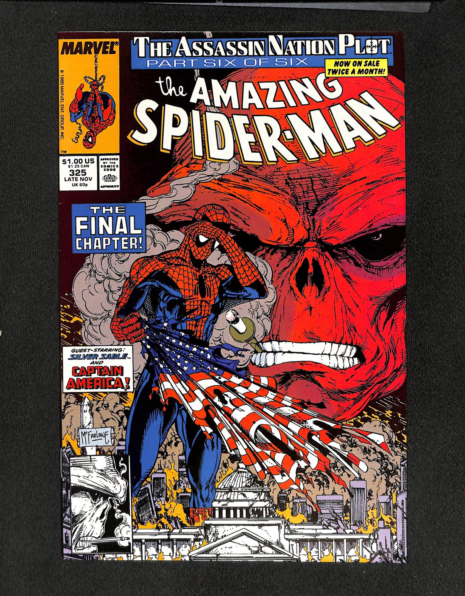 Image: Amazing Spider-Man #325 Red Skull Captain America McFarlane!