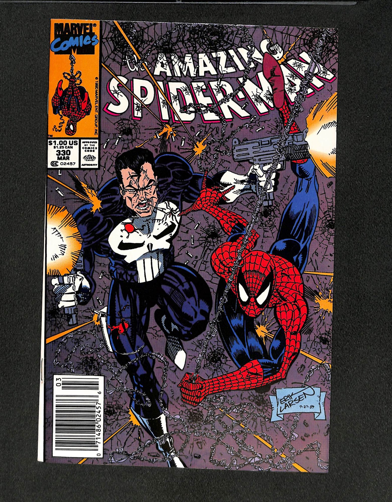 Image: Amazing Spider-Man #330 Newsstand Variant Punisher!