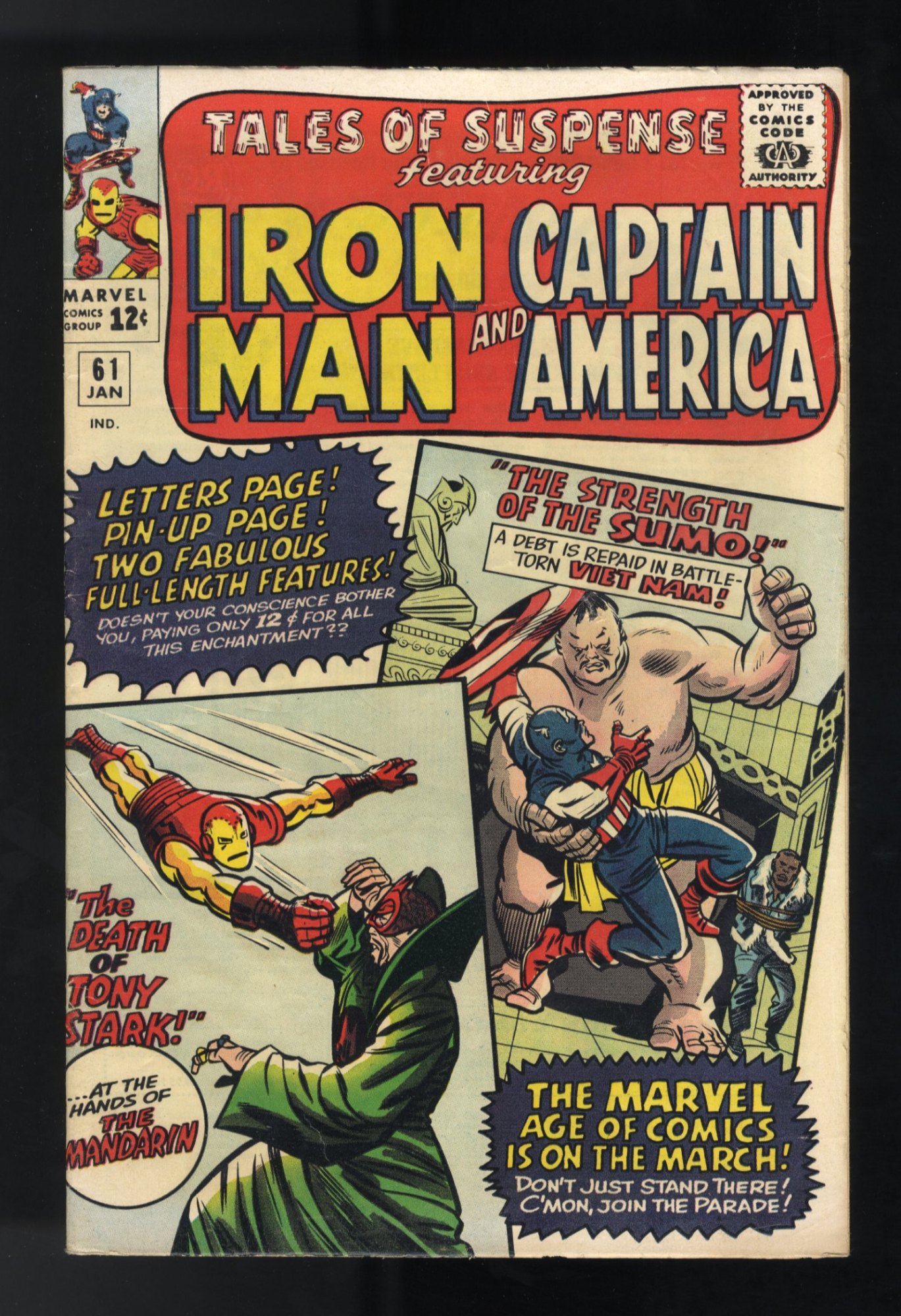 Tales Of Suspense #61 FN+ 6.5 Mandarin Appearance! Iron Man! Jack Kirby!