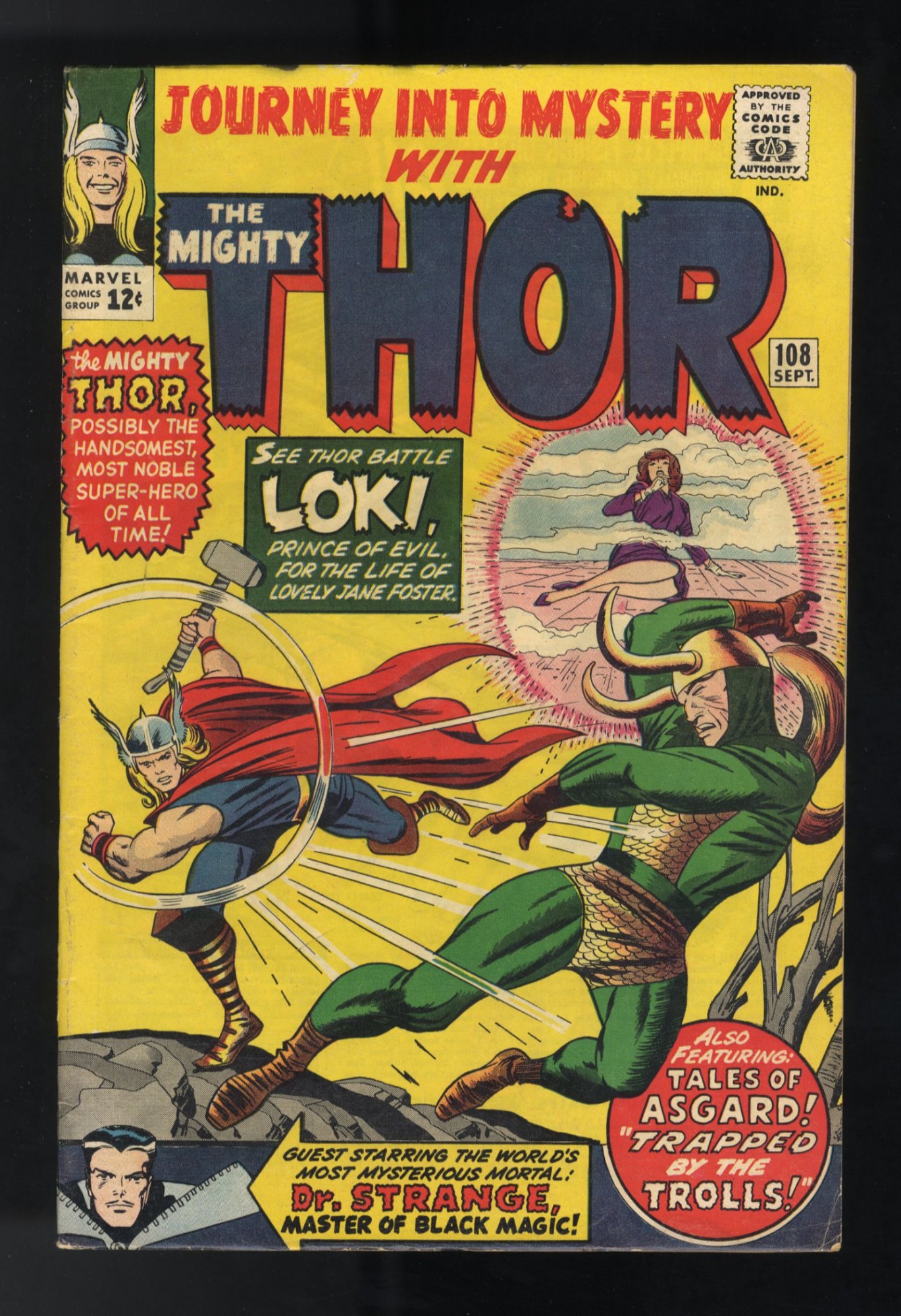 Journey into Mystery #108 FN+ 6.5 Thor Loki Doctor Strange!