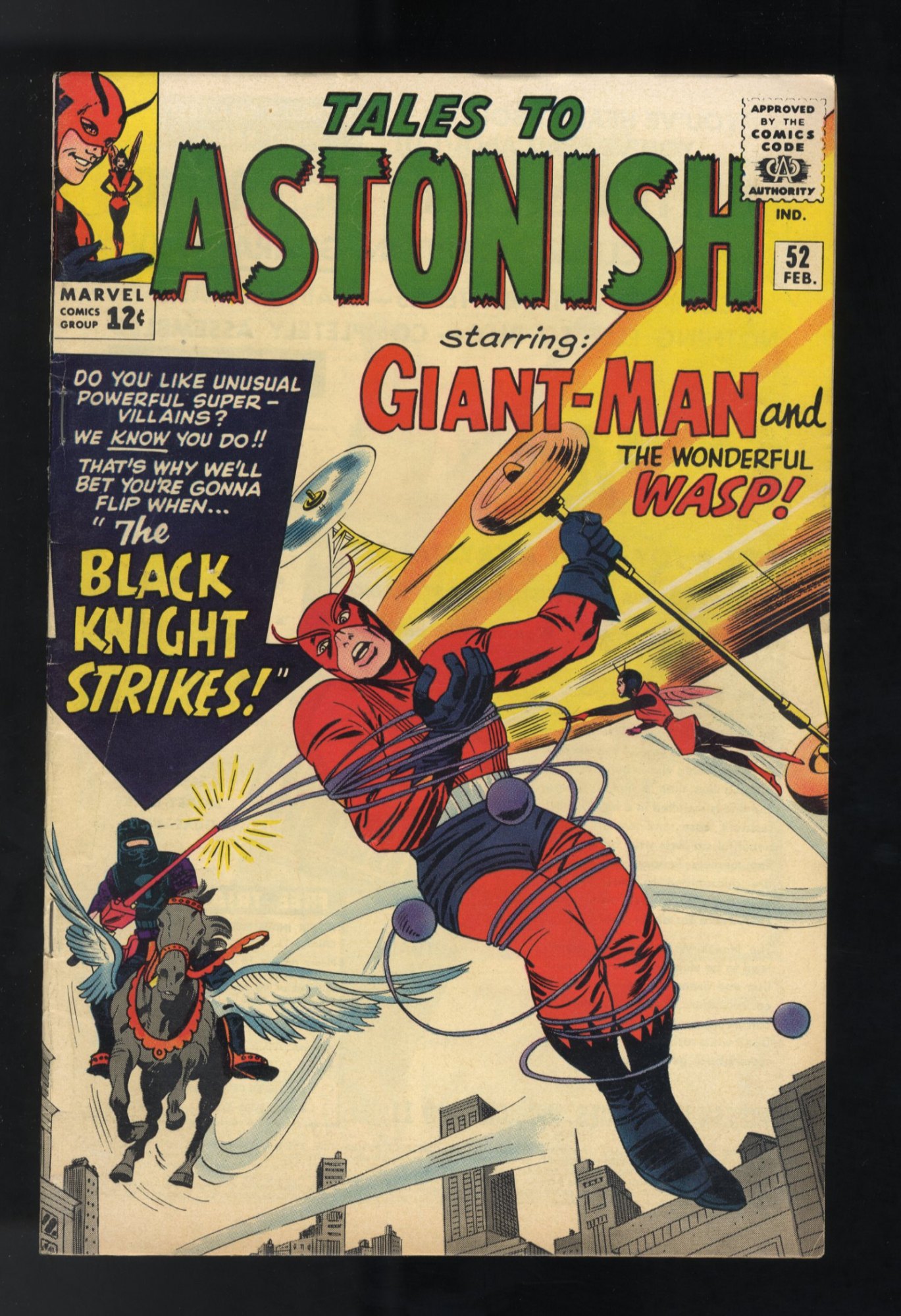 Tales To Astonish #52 VF- 7.5 1st Appearance of Black Knight! 1964!