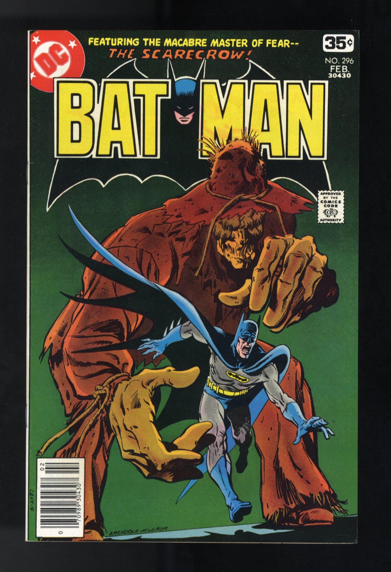 Image: Batman #296 VF+ 8.5 Classic Scarecrow Cover!