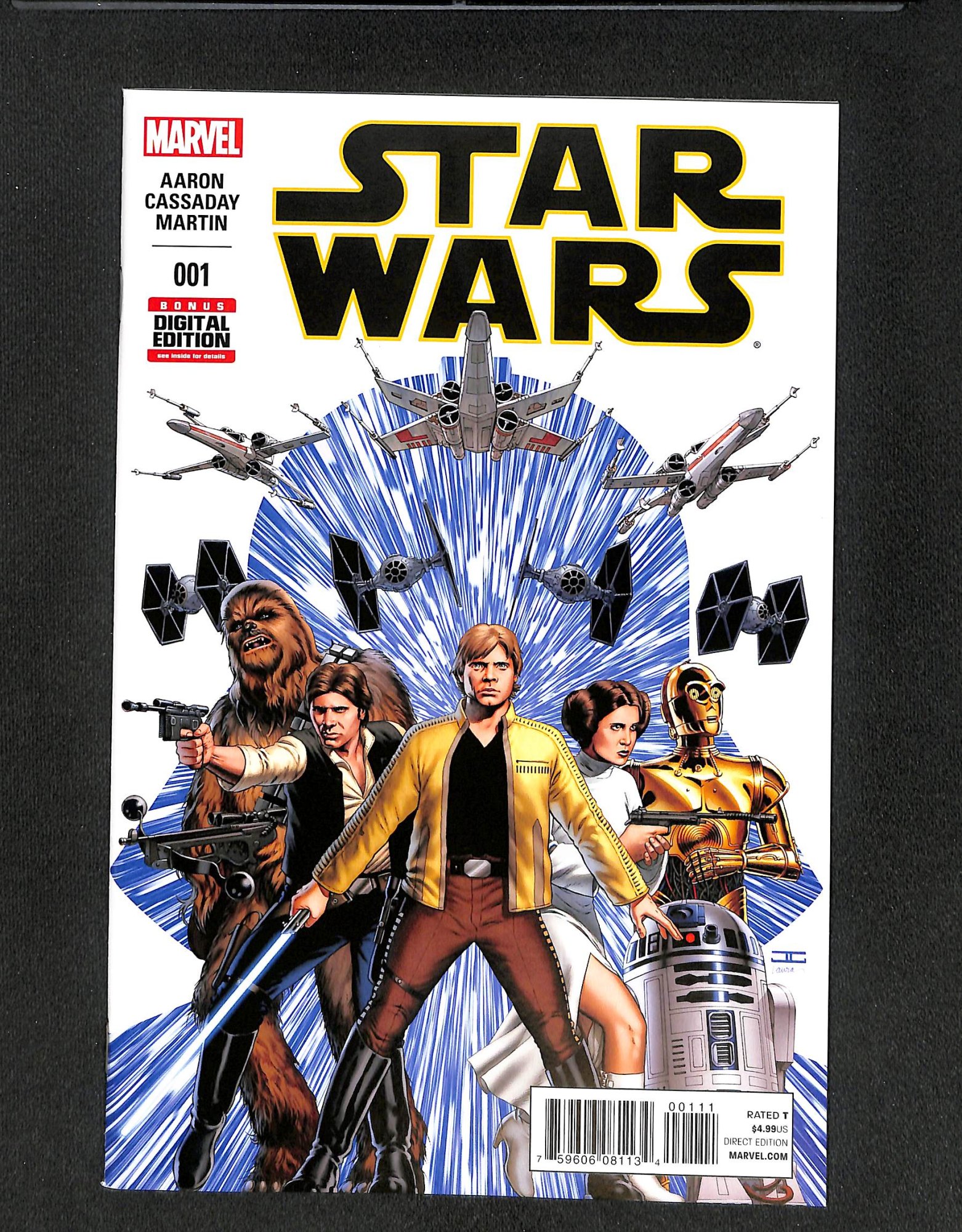 Star Wars #1 Cover C Variant Luke, Leia, Han, Chewbacca, Darth Vader!
