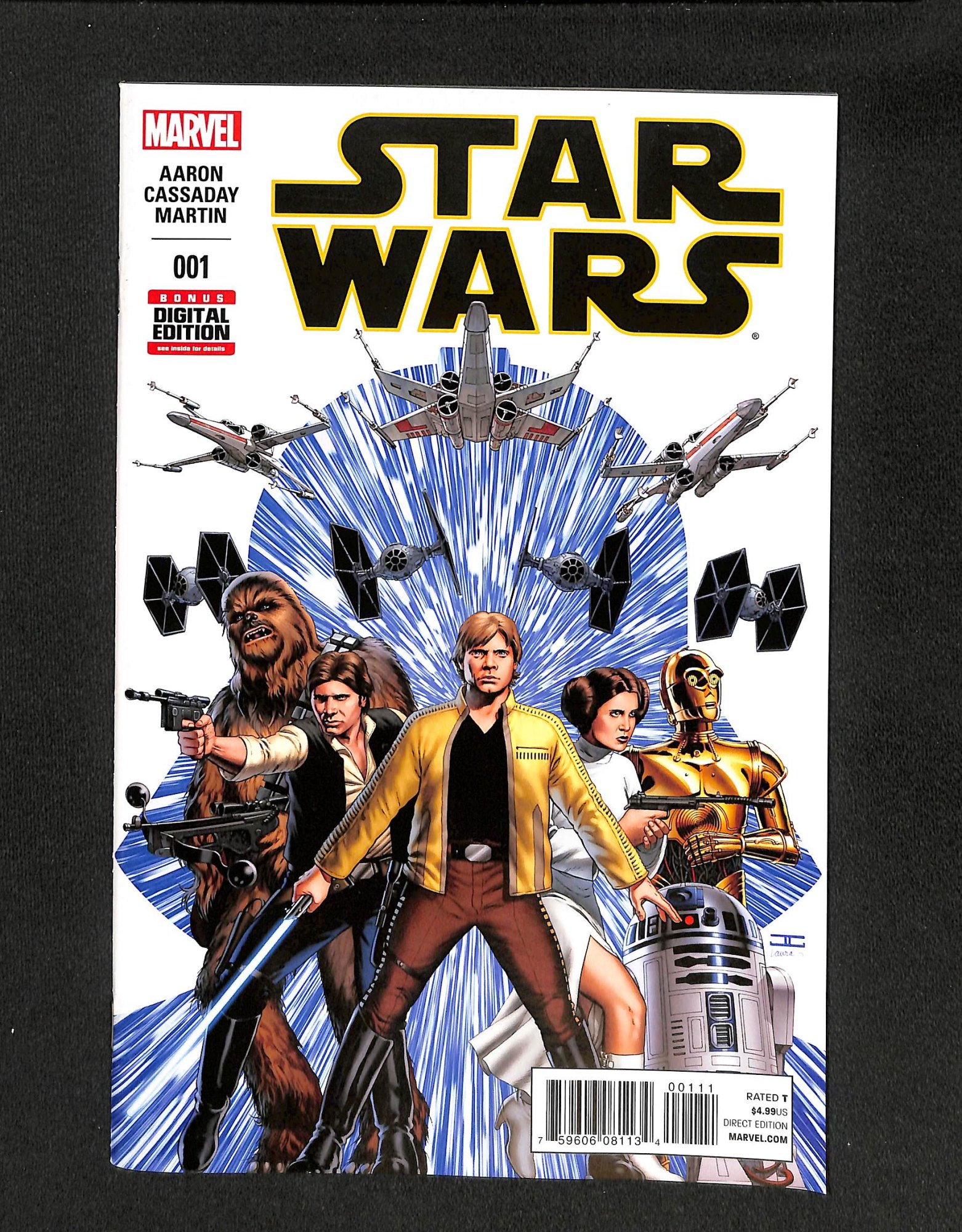 Star Wars #1 Cover C Variant Luke, Leia, Han, Chewbacca, Darth Vader!