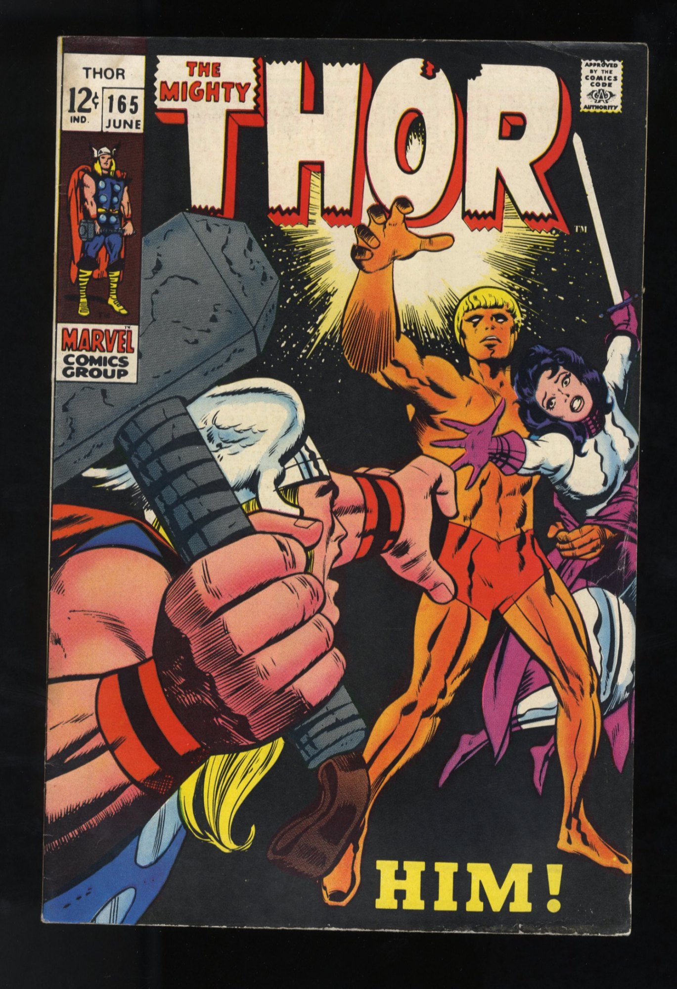 Image: Thor #165 VG+ 4.5 1st full Appearance HIM (Adam Warlock)!!