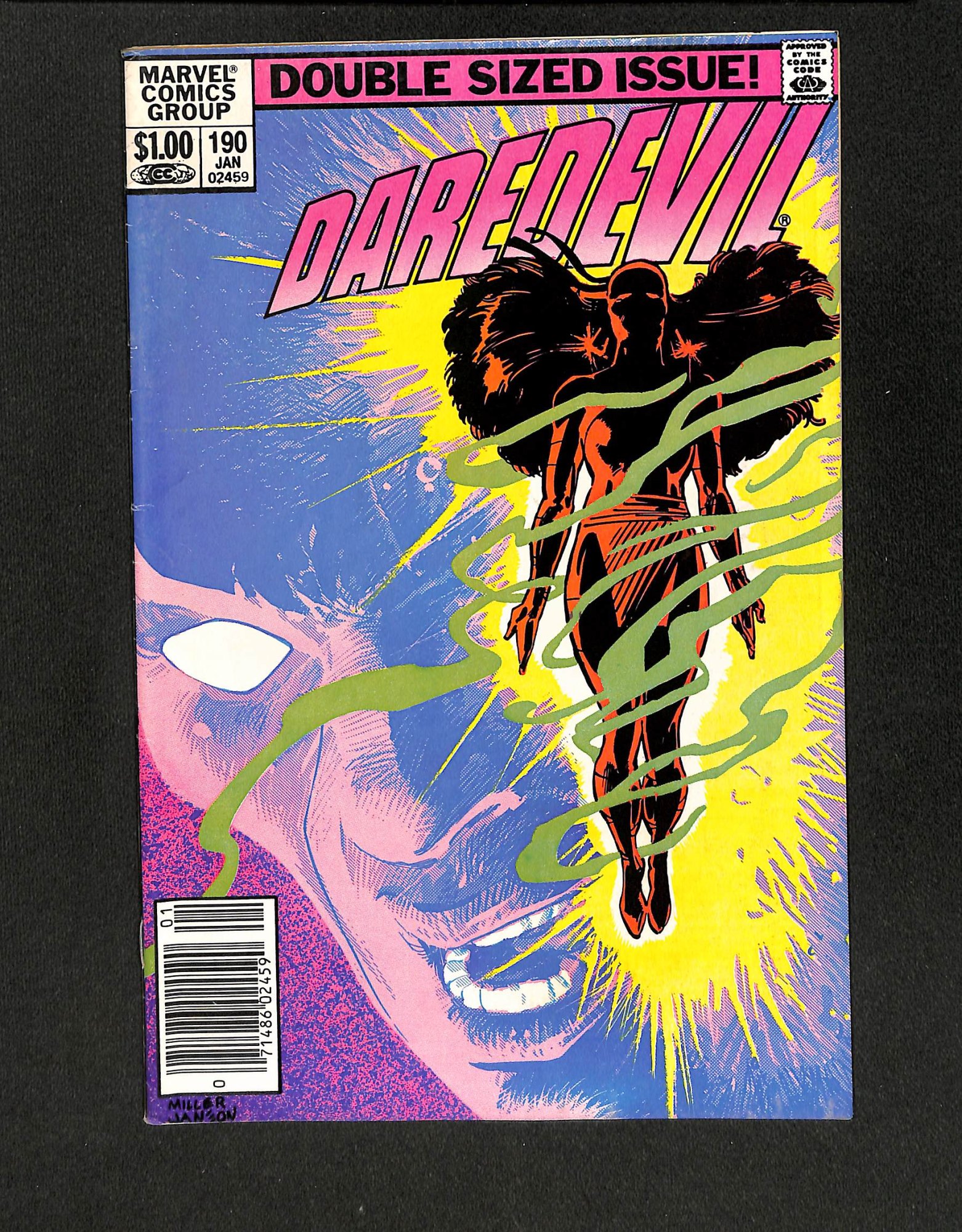 Daredevil #190 Newsstand Variant Elektra Reborn! Frank Miller!