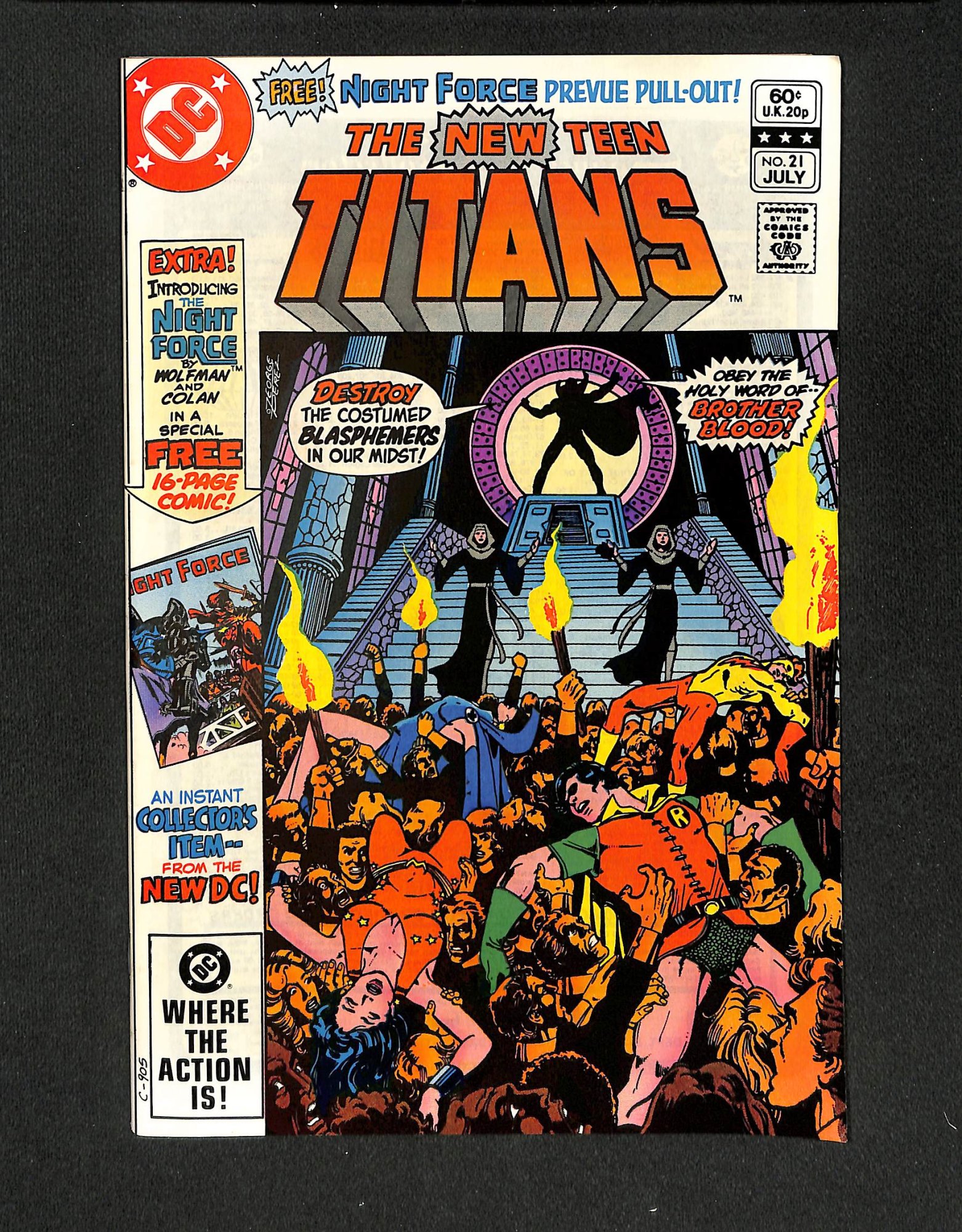 New Teen Titans #21 1st Full Brother Blood!