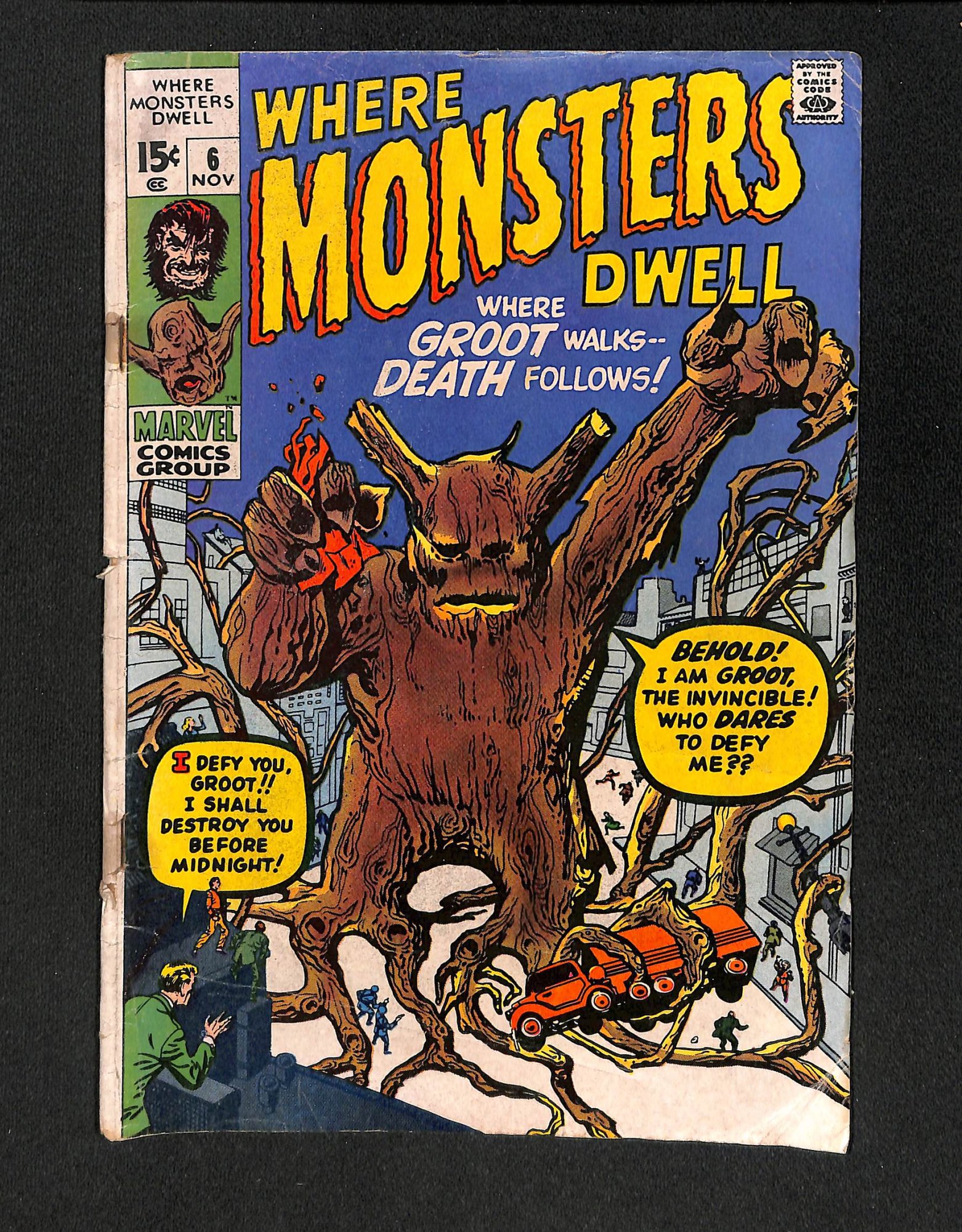 Image: Where Monsters Dwell #6 Reprints 1st Groot!