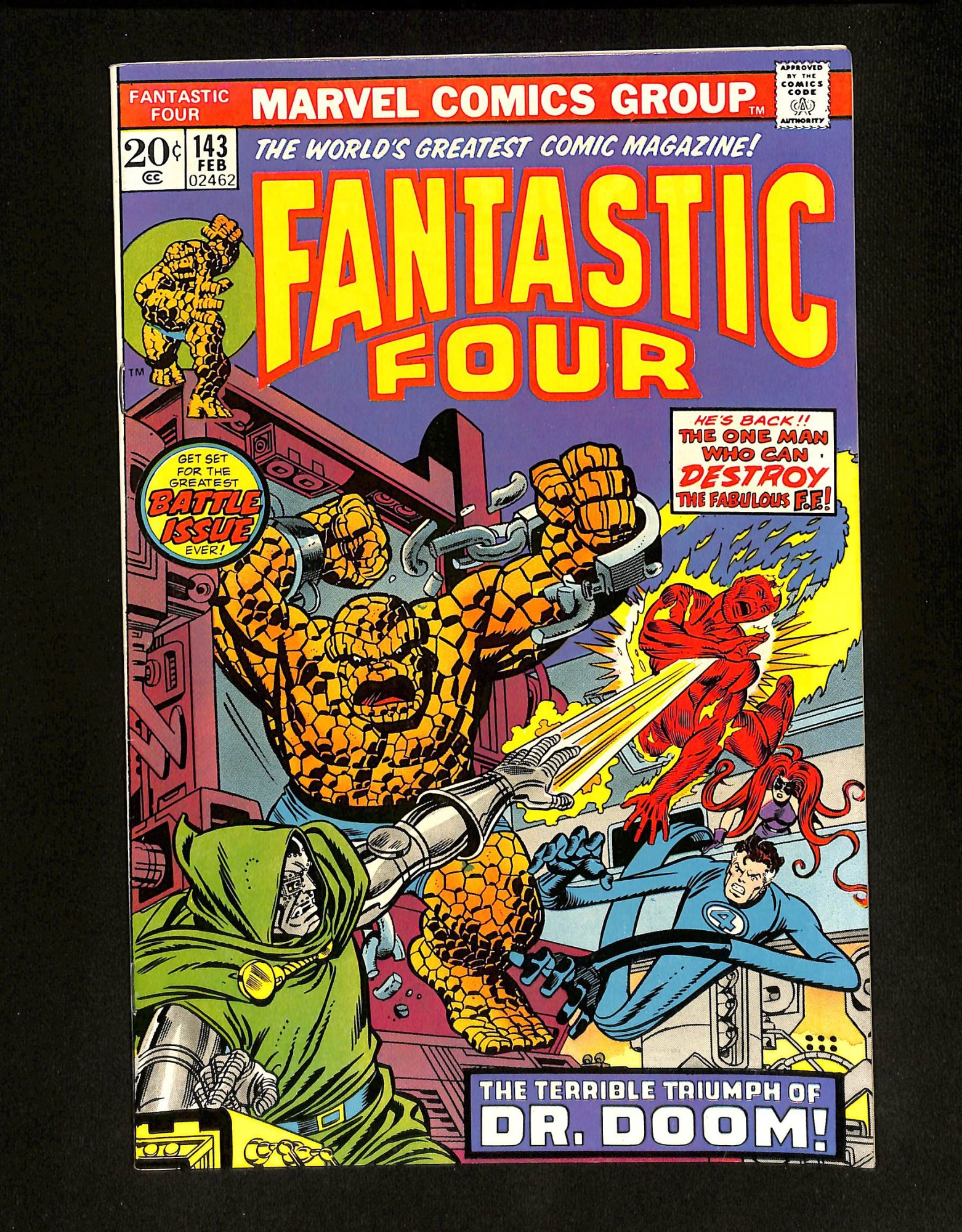 Image: Fantastic Four #143 Doctor Doom! Cameos by Invisible Girl, Franklin!