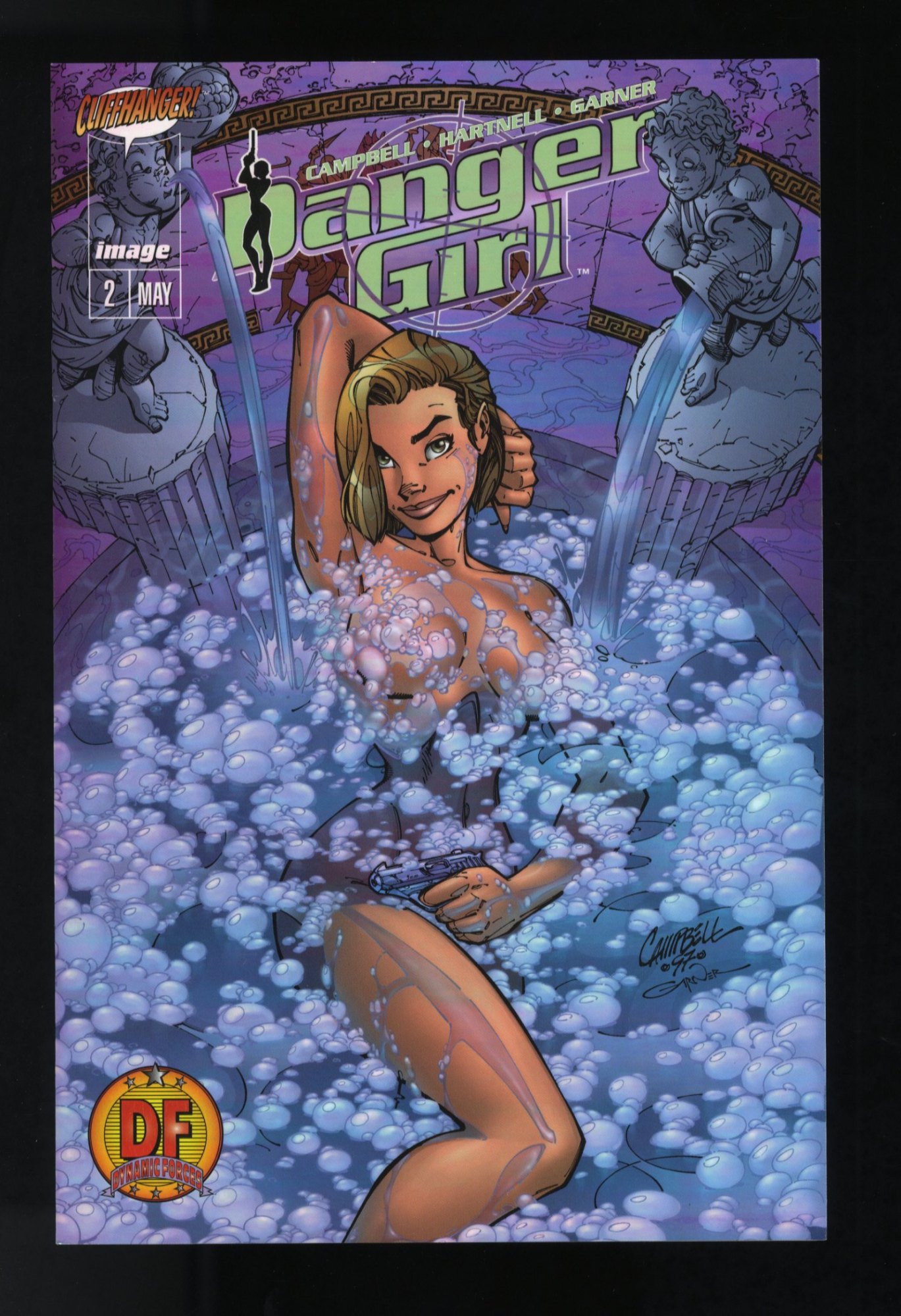 Danger Girl #2 NM/M 9.8 DF - Exclusive Omnichrome Variant 1/10k