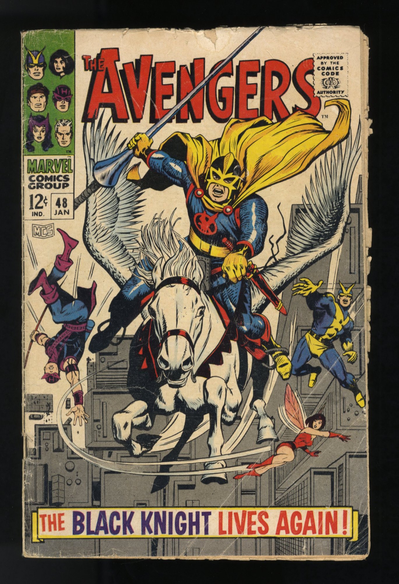 Avengers #48 GD/VG 3.0 1st Appearance of Black Knight!