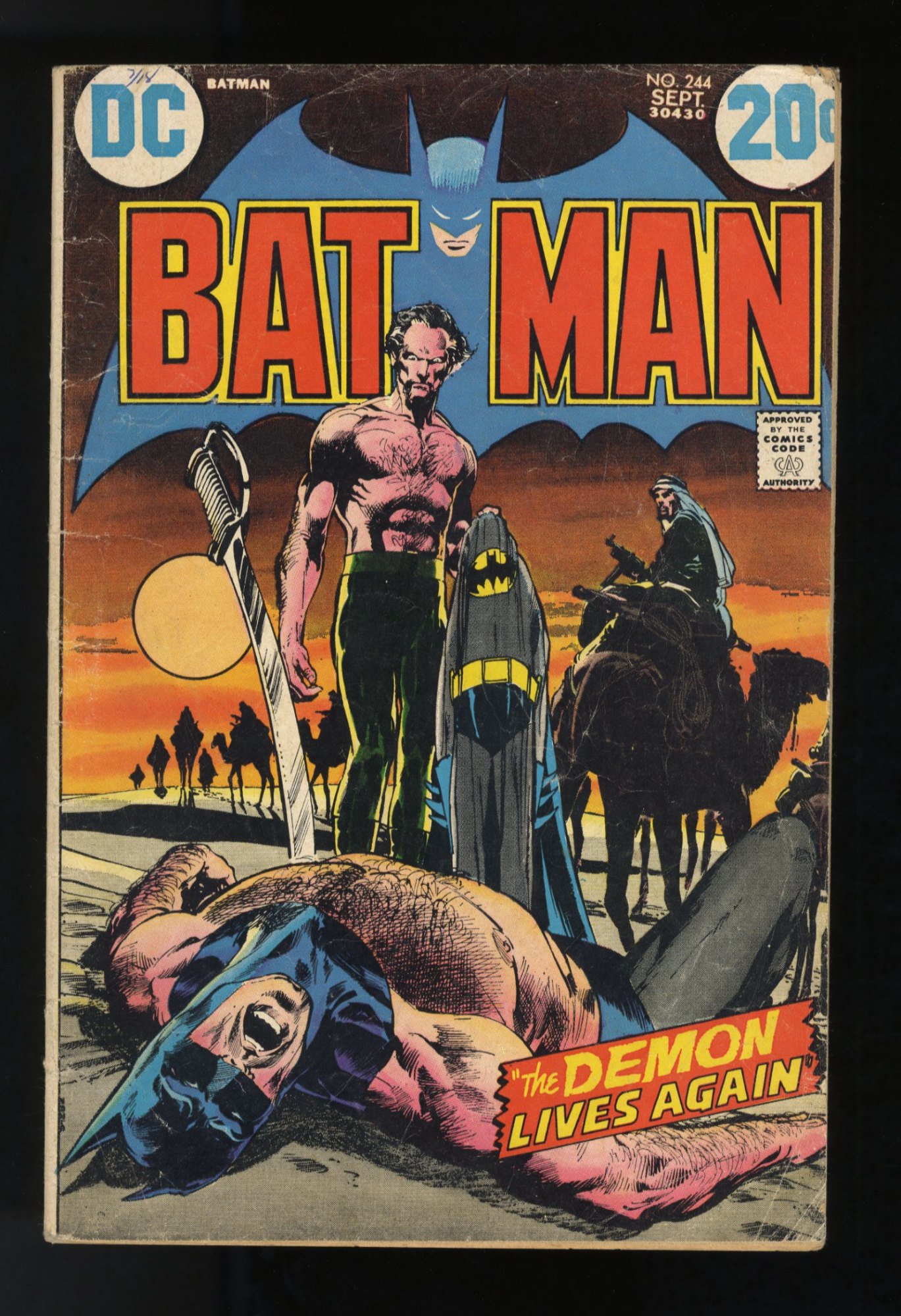 Batman #244 VG 4.0 Classic Neal Adams Rha's Al Ghul Cover!
