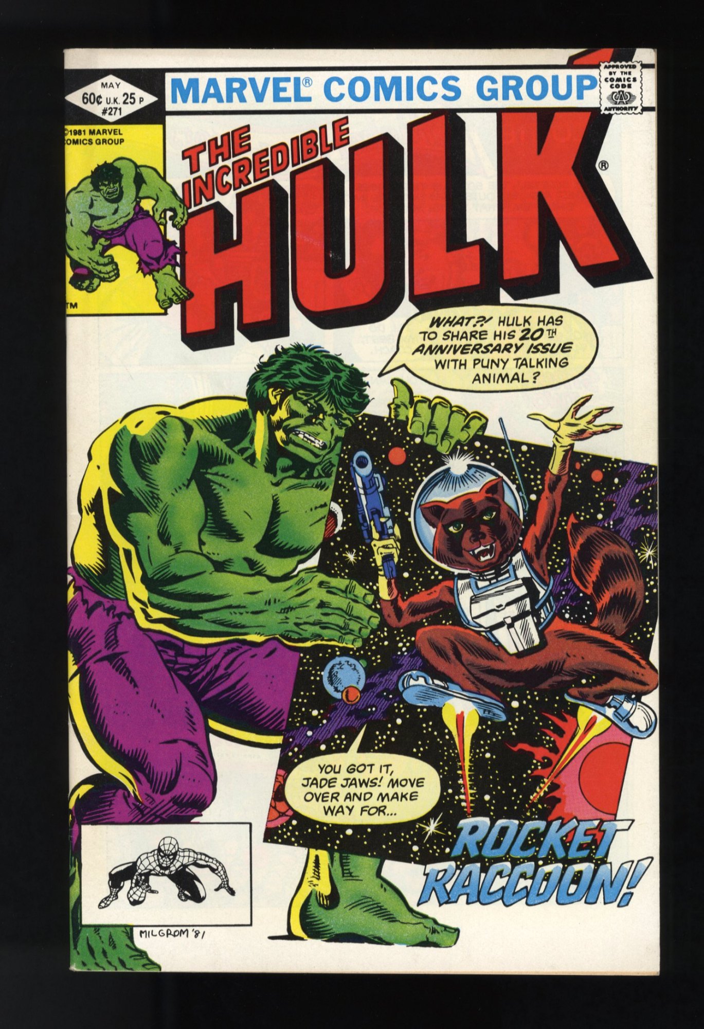 Incredible Hulk #271 VF/NM 9.0 1st Full Rocket Raccoon!