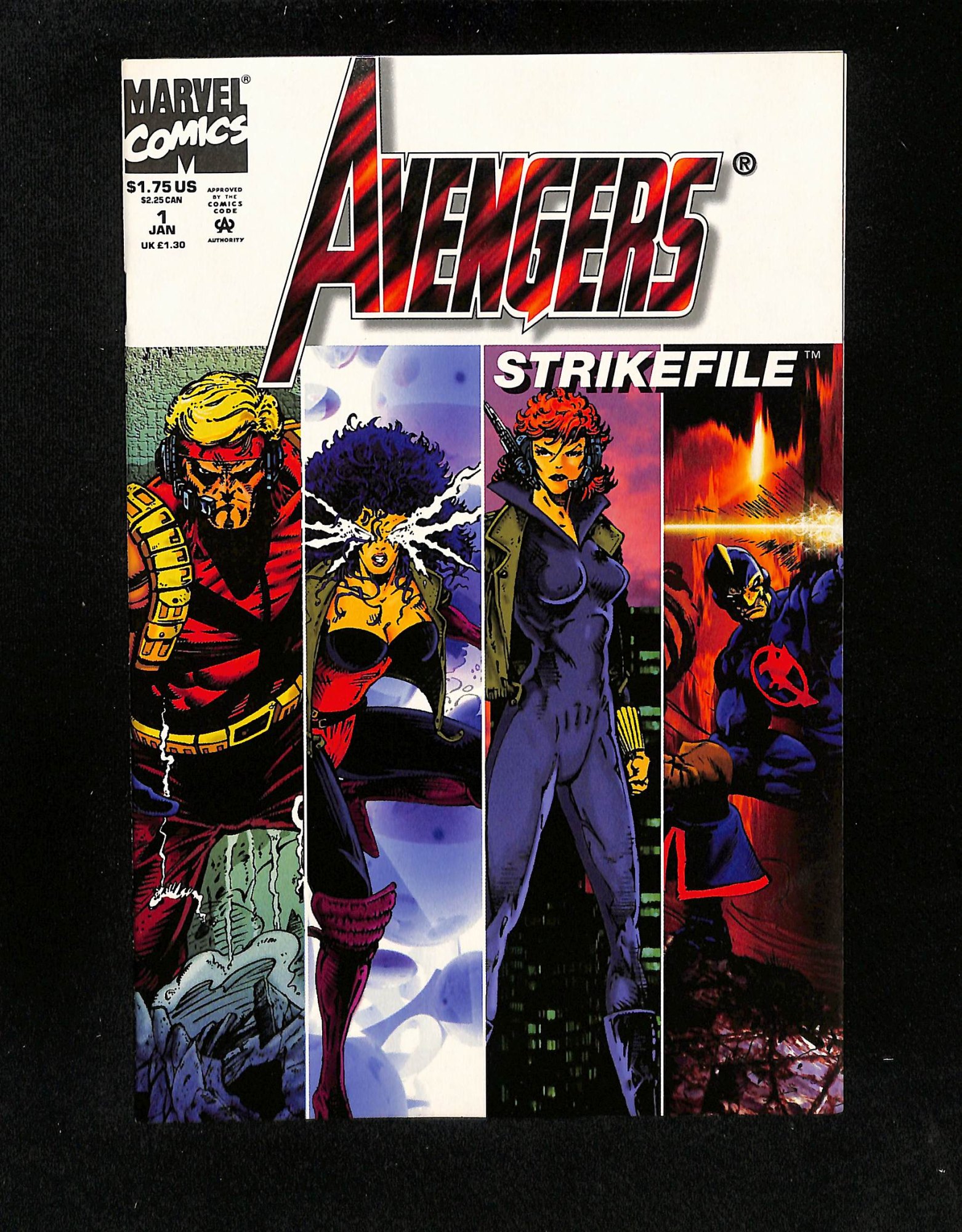 Avengers Strike File #1 Wraparound Cover