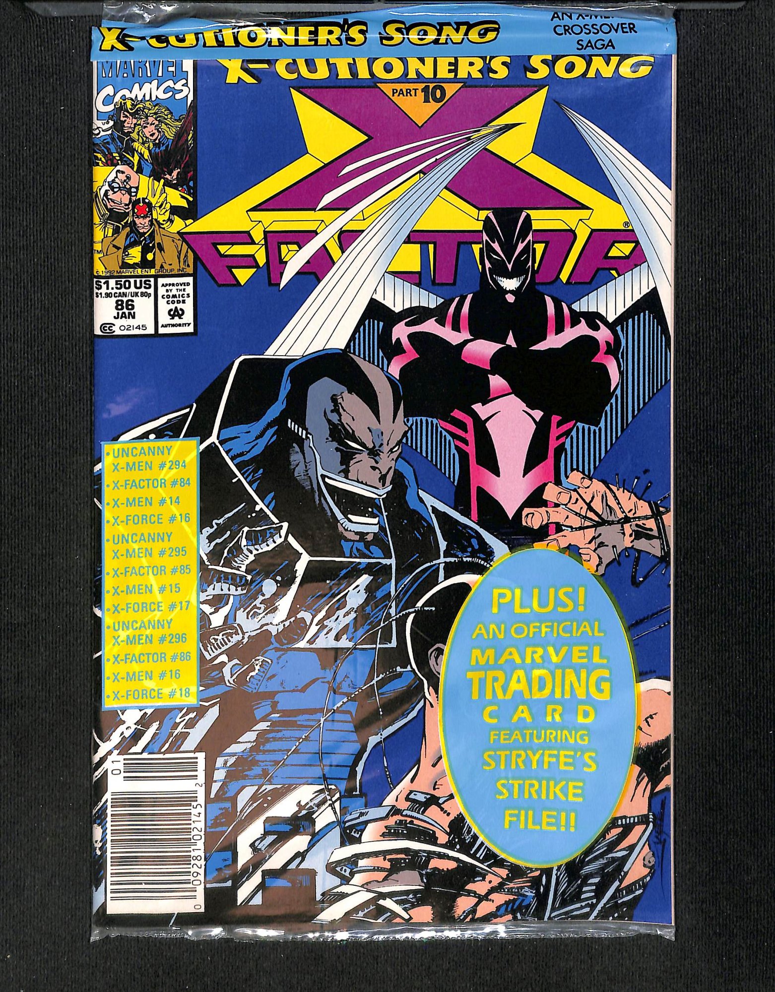 X-Factor #86 Polybagged w/Card Newsstand Variant