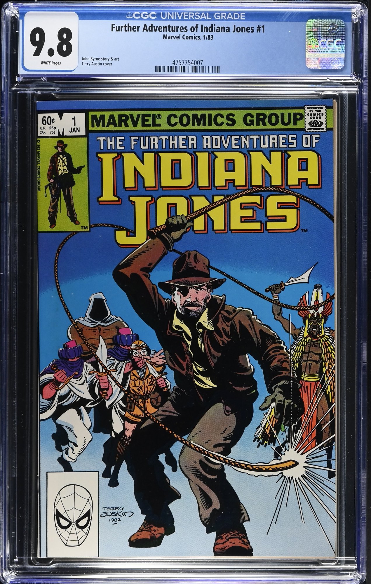 Further Adventures of Indiana Jones #1 CGC NM/M 9.8 White Pages