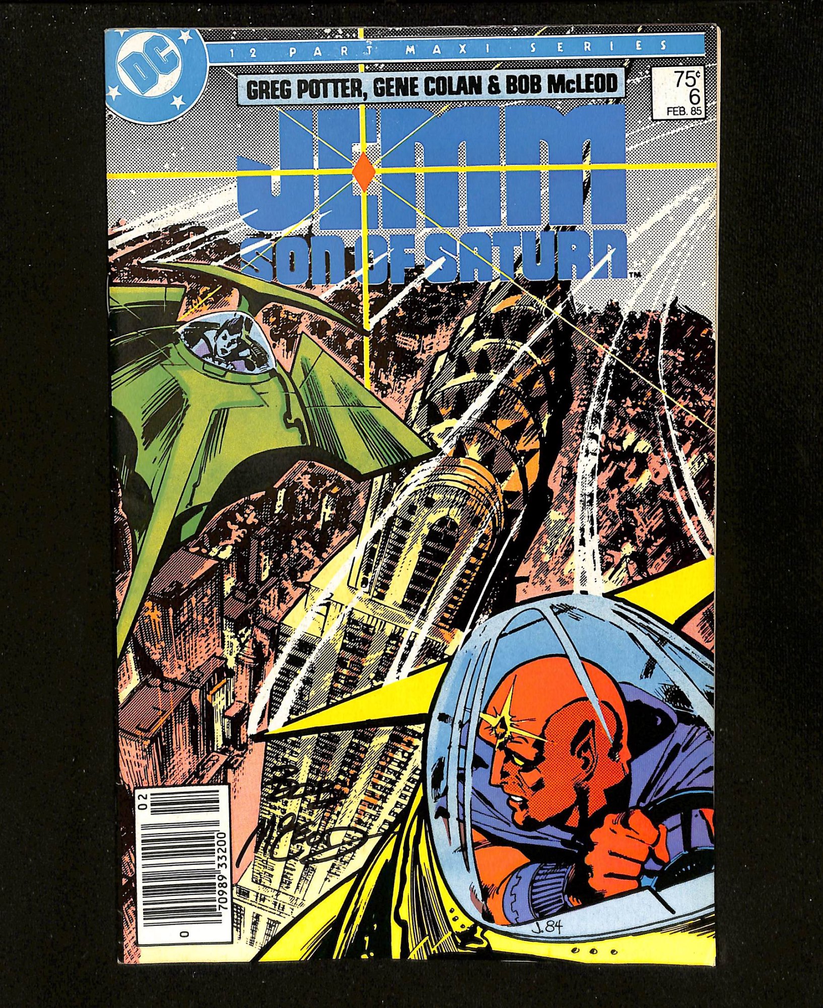 Jemm, Son Of Saturn #6 Signed by Bob McLeod Newsstand Variant