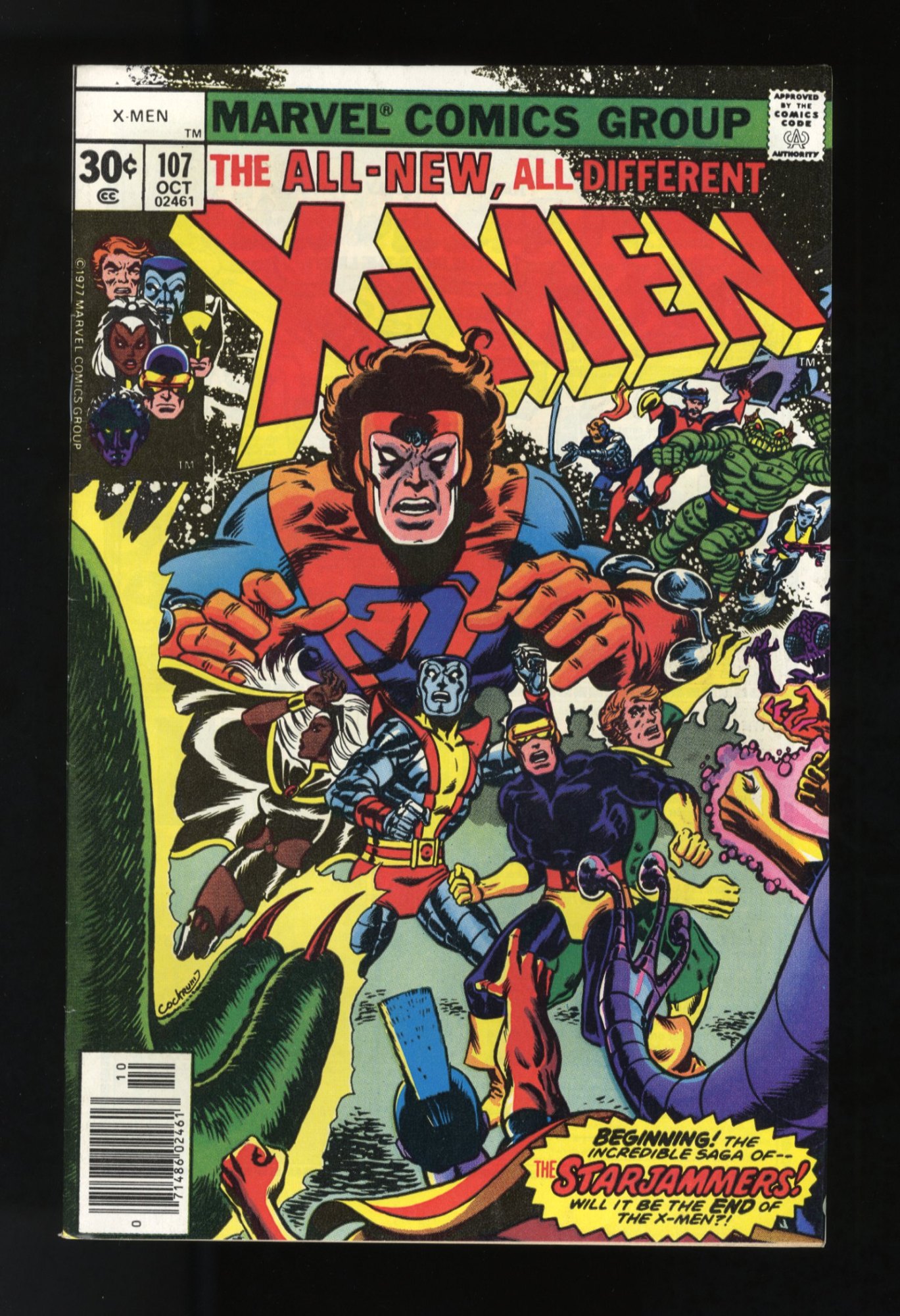 X-Men #107 VF+ 8.5 1st Full App Starjammers! Raza and Hepzibah!