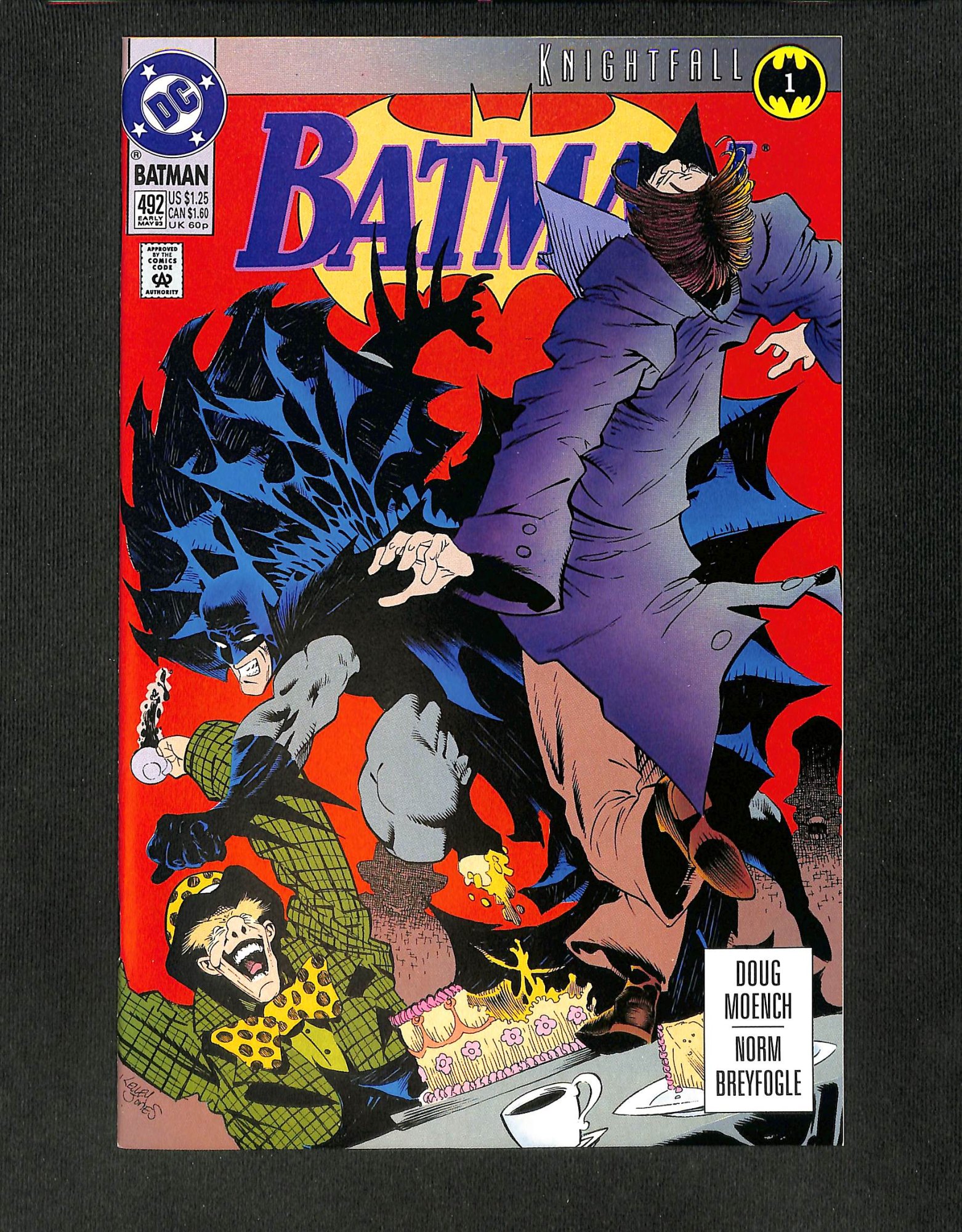 Image: Batman #492 Cover B Variant Knightfall Part 1!