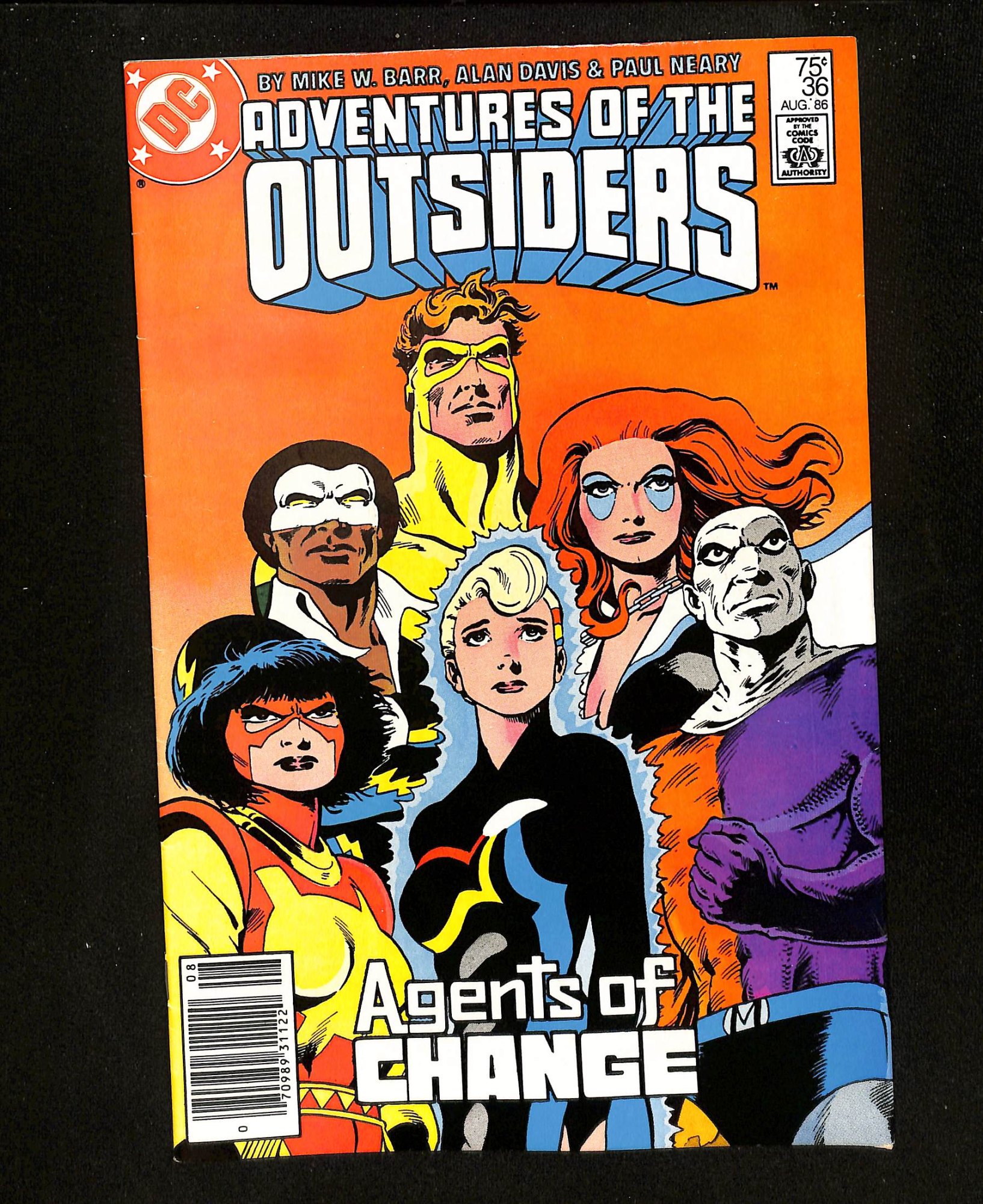 Adventures of the Outsiders #36 Newsstand Variant