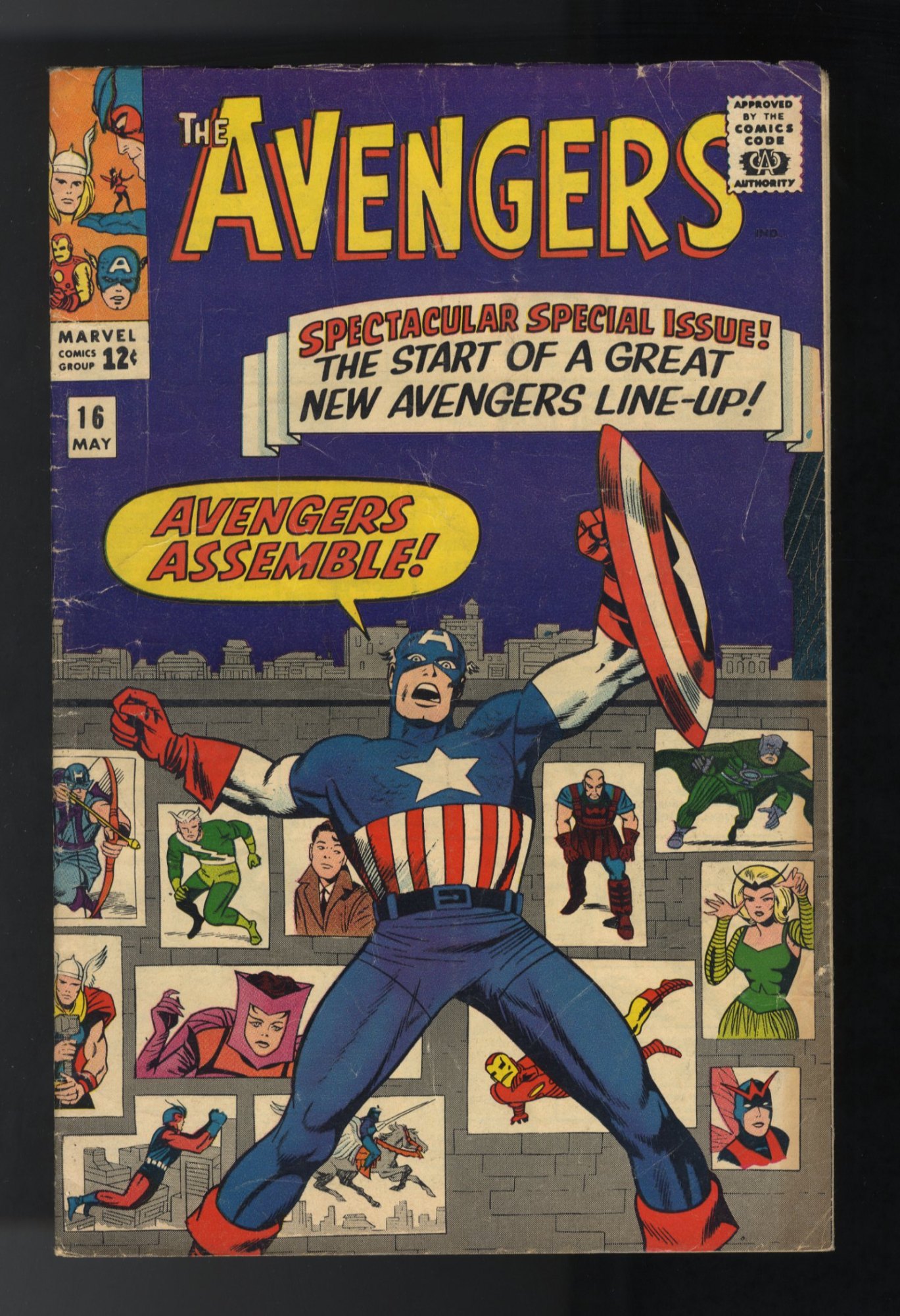 Avengers #16 VG+ 4.5 Hawkeye Scarlet Witch Quicksilver Join!